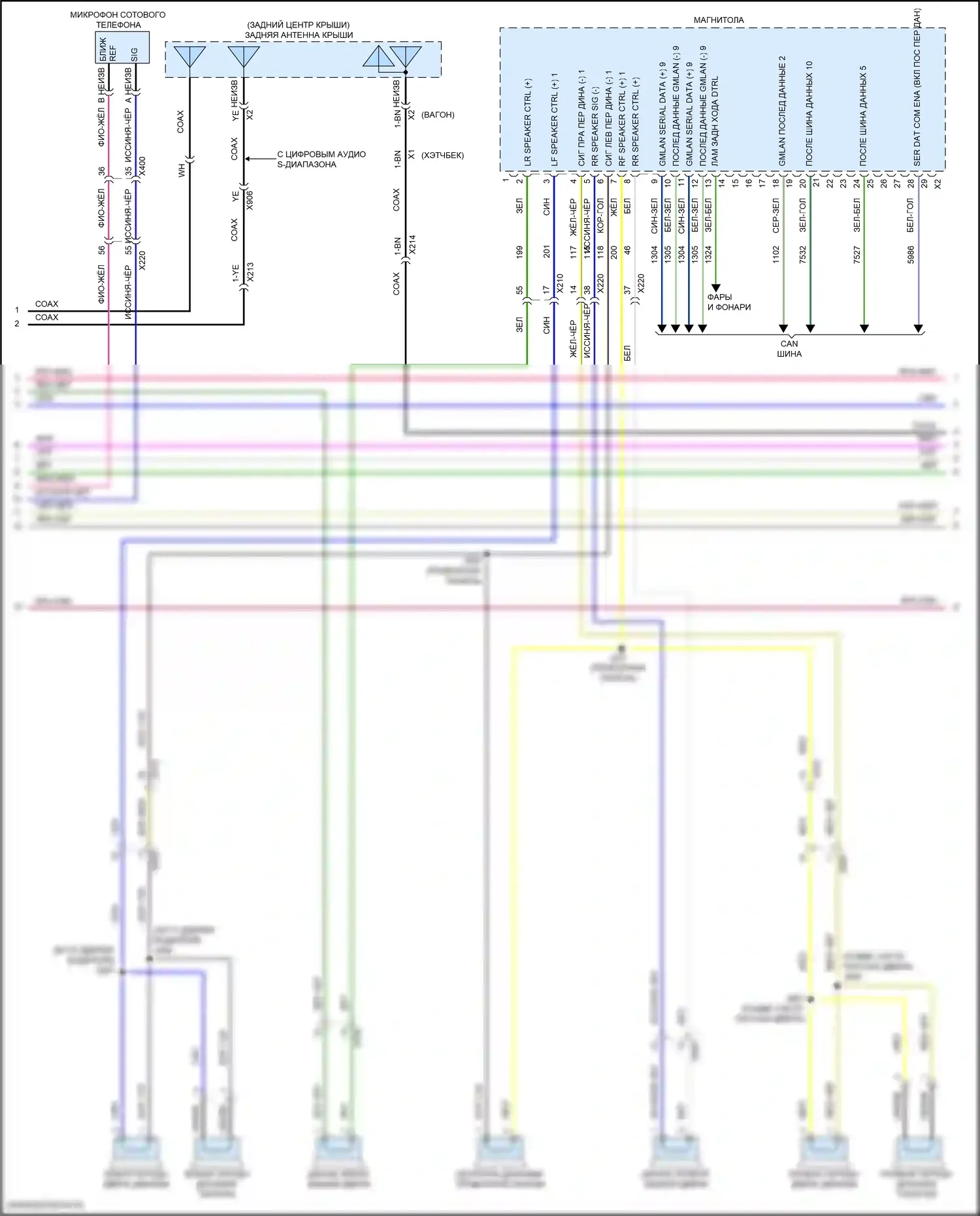 Regal Buick VI (2017-2020): Магнитола, средний/высокий уровень без активного шума и усилителя (3 из 4) 