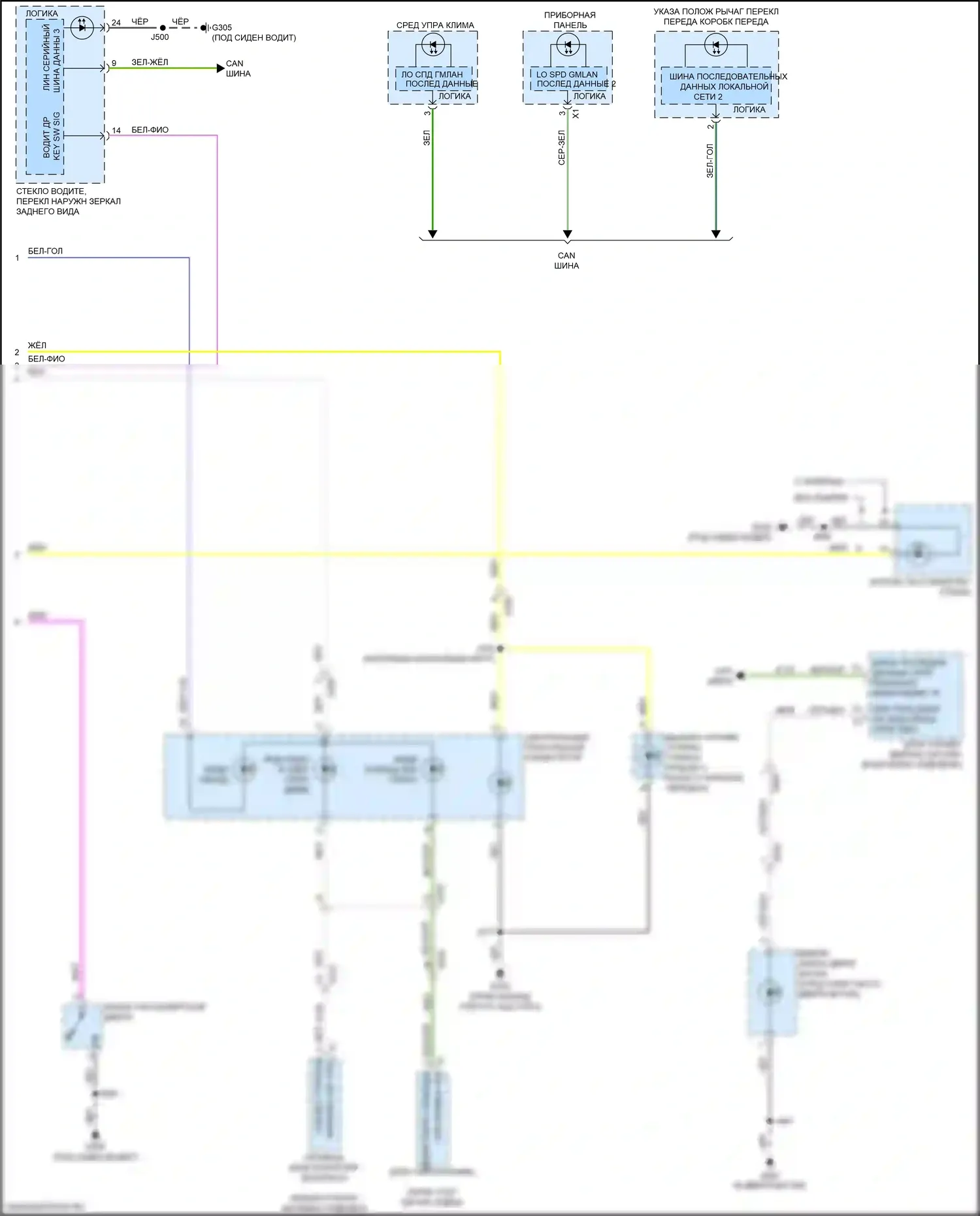 Regal Buick VI (2017-2020): Электросхема подсветки приборной панели (3 из 3) 