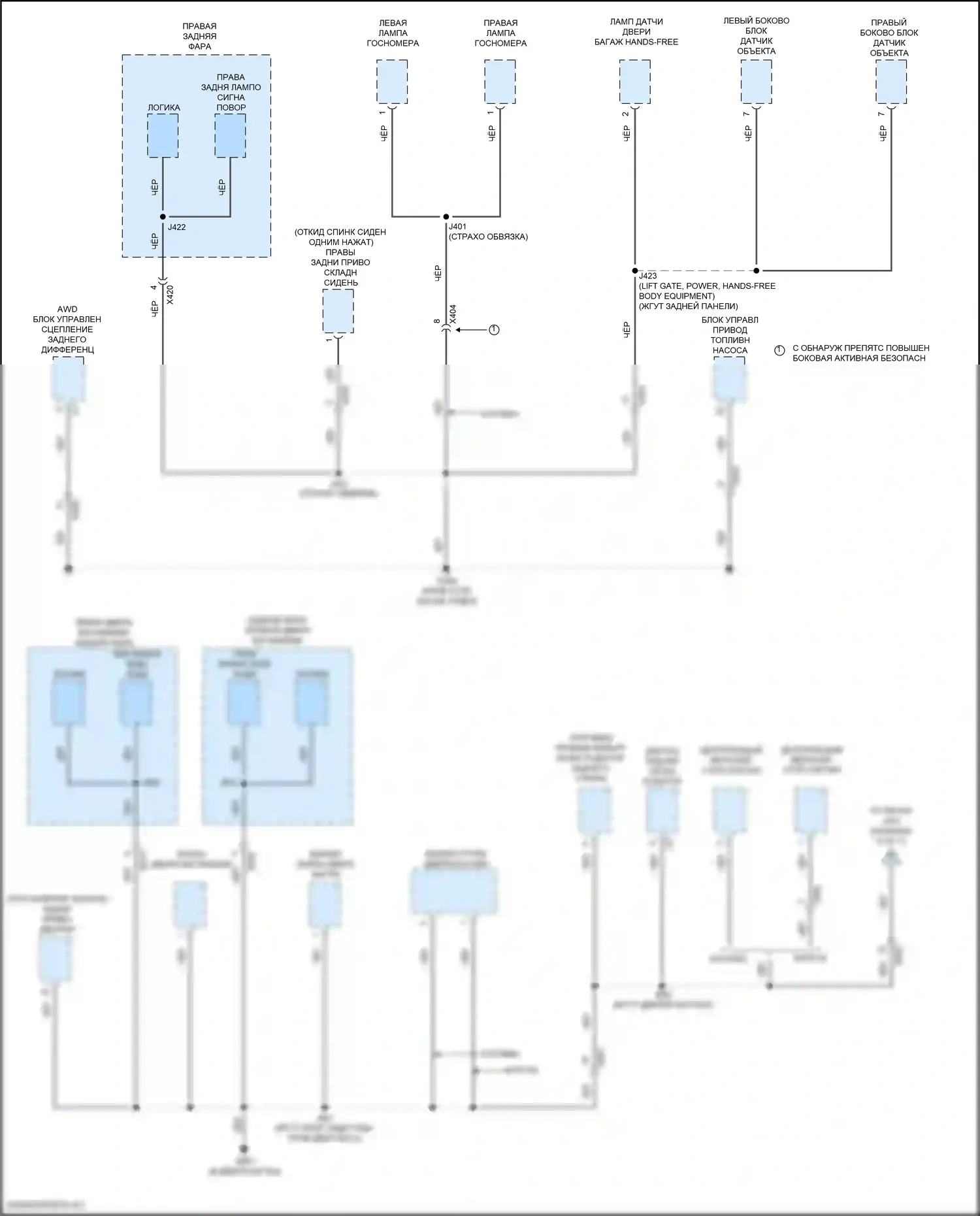 Regal Buick VI (2017-2020): Электросхема распределения массы (7 из 7) 