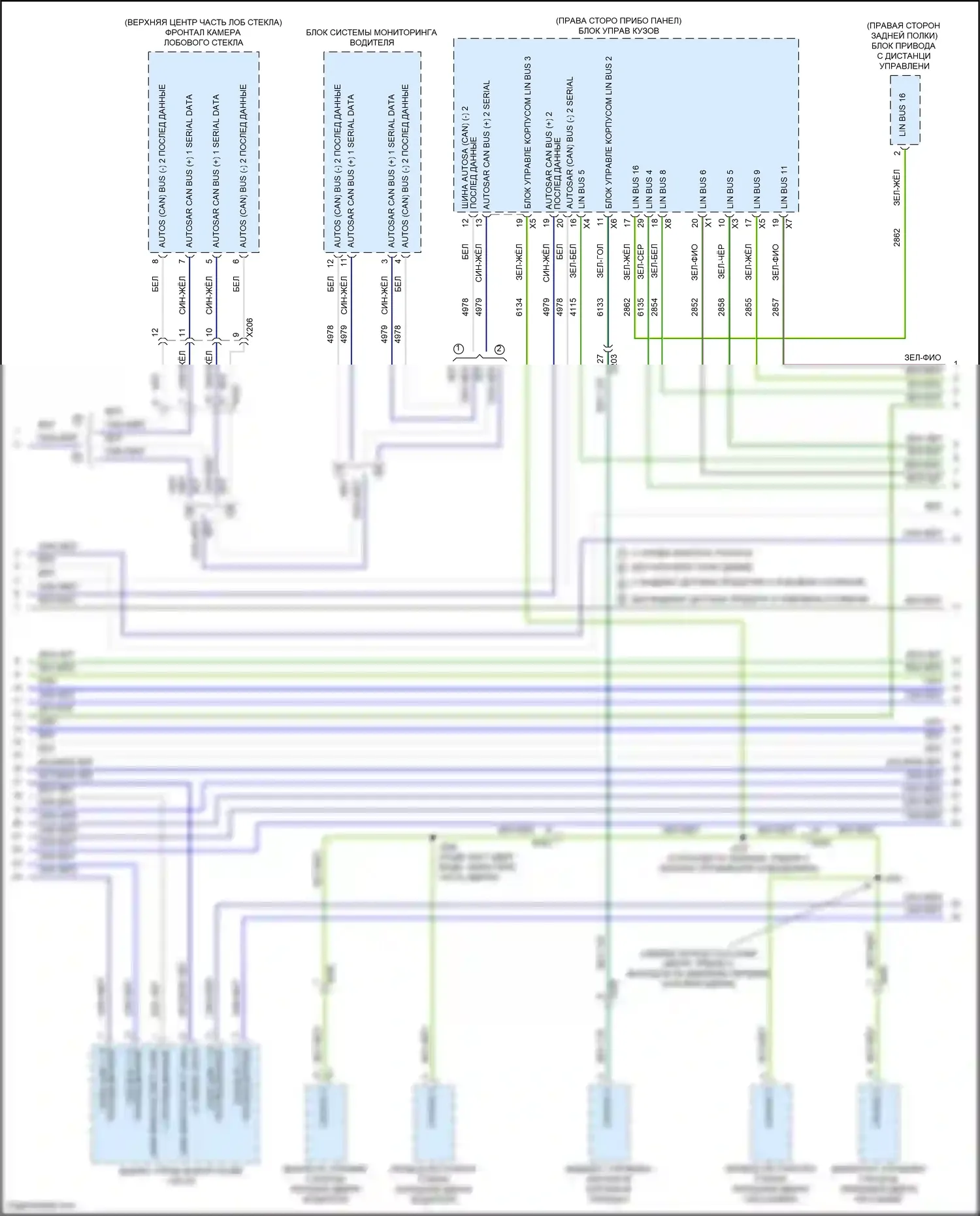 CT4-V Cadillac I (2019-2024): Can шина электросхема (5 из 8) 
