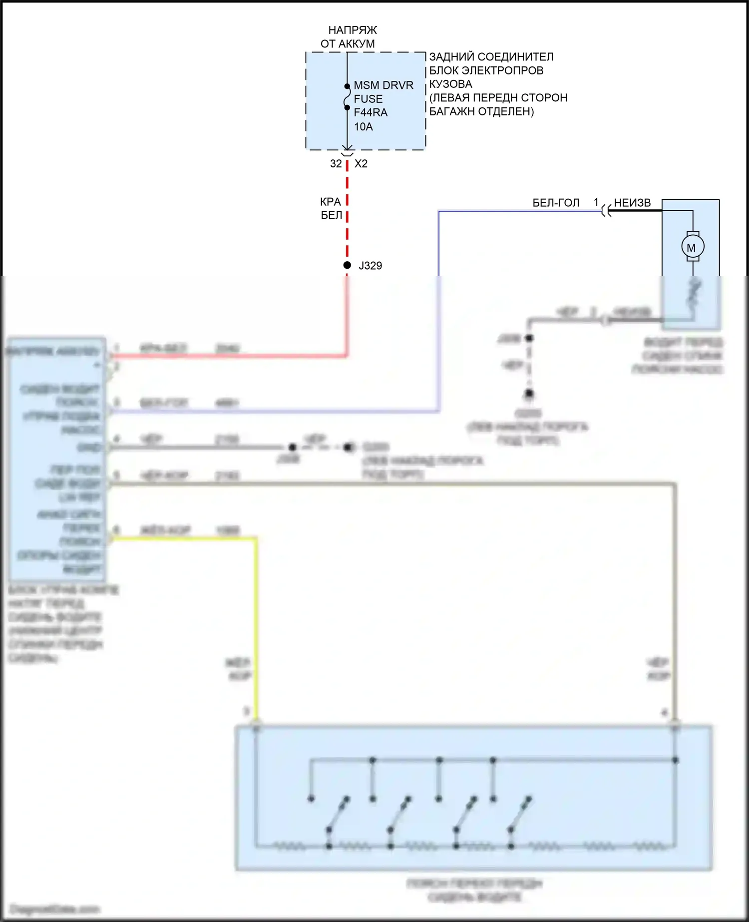 CT4-V Cadillac I (2019-2024): Поясничная электросхема водителя, с подрессоренным сиденьем 