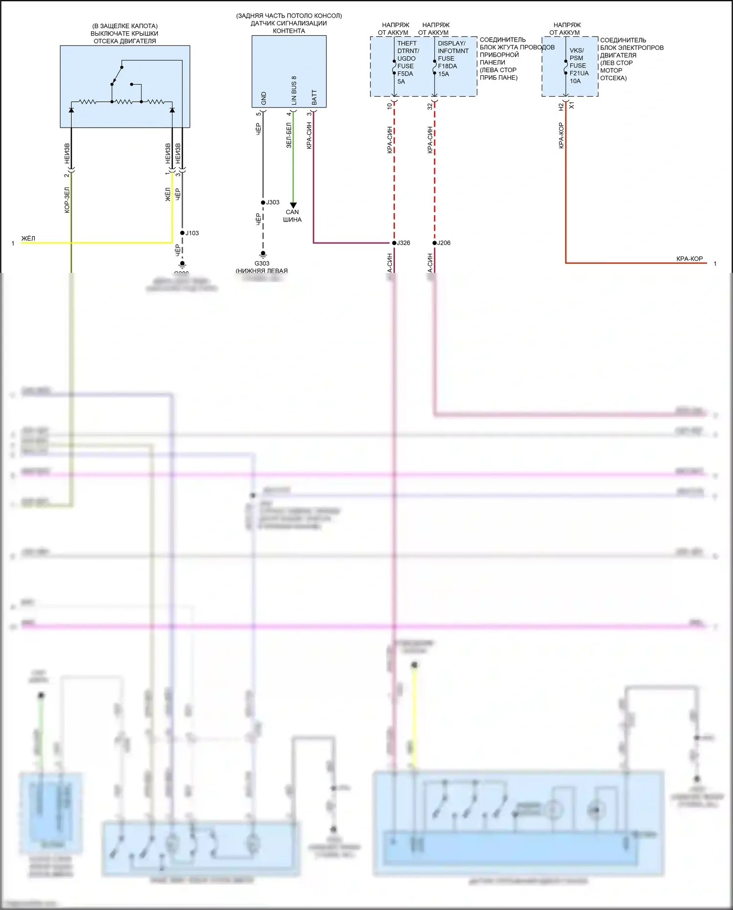 CT4-V Cadillac I (2019-2024): Сигнализации электросхема (3 из 4) 