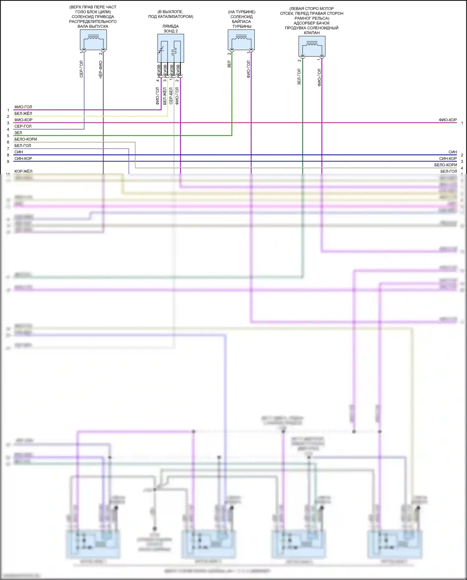 CT4 Cadillac I (2019-2024): Электросхема двигателя 2.0l vin k (3 из 12) 