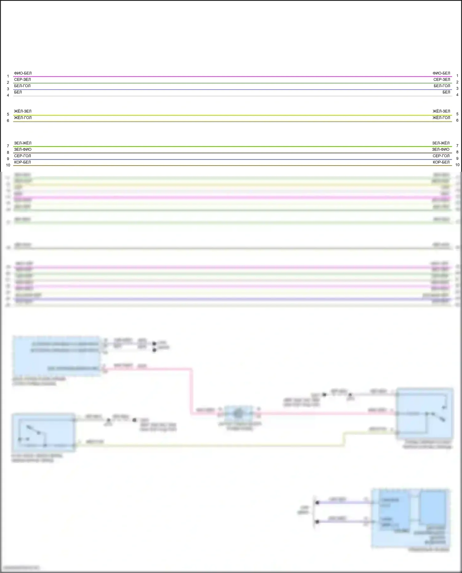 CT4 Cadillac I (2019-2024): Электросхема автоматической коробки передач, 10 скоростей (2 из 4) 