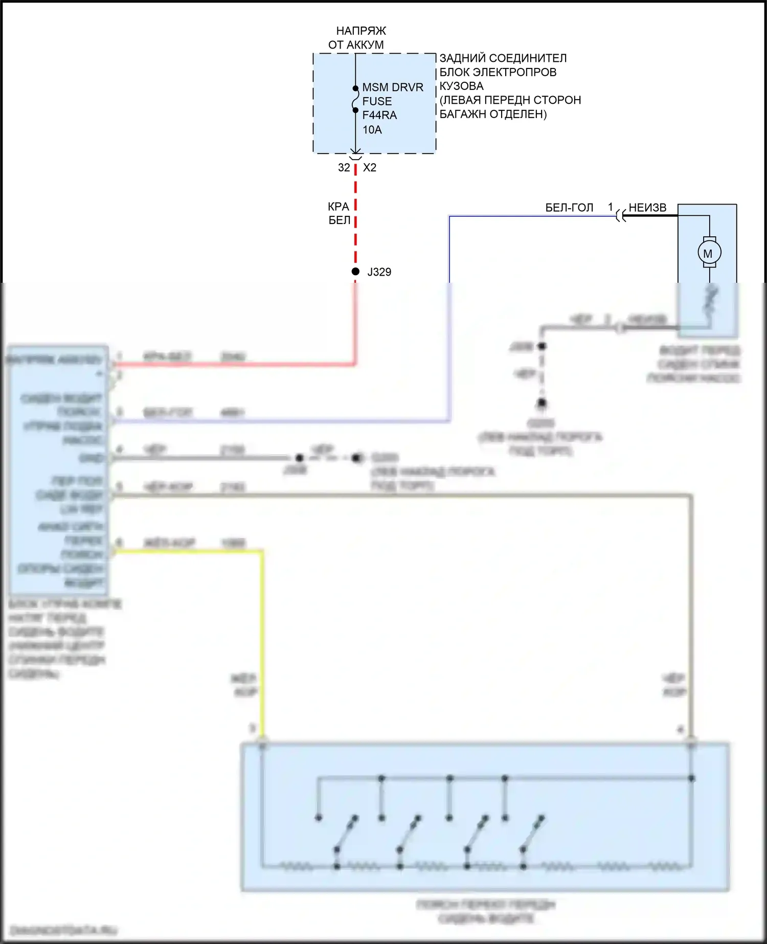CT4 Cadillac I (2019-2024): Поясничная электросхема водителя, с подрессоренным сиденьем 