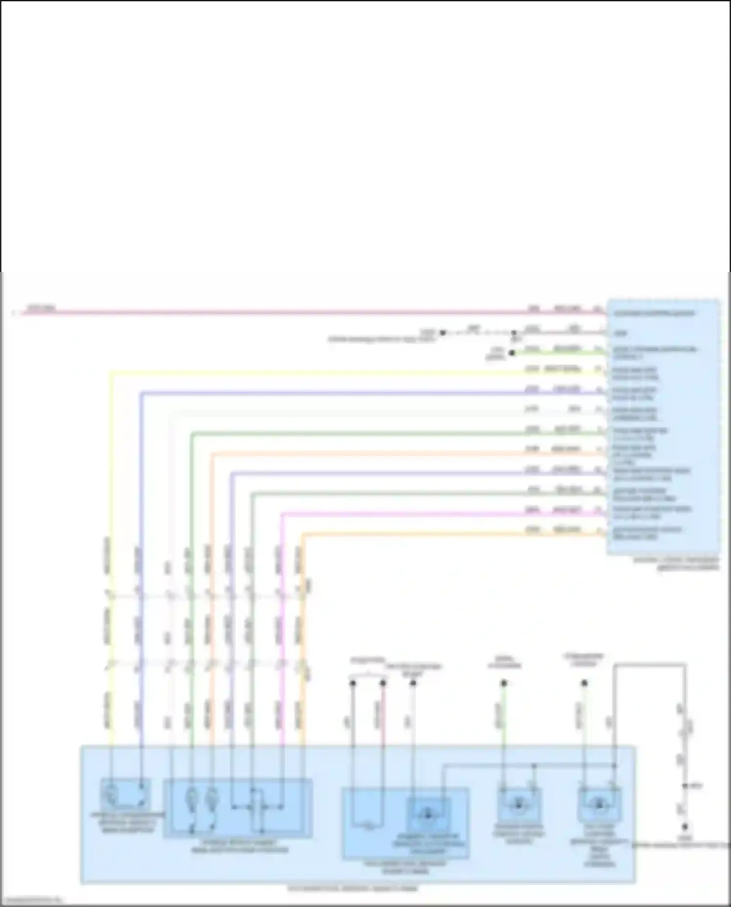 CT4 Cadillac I (2019-2024): Управление зеркалами заднего вида электросхема (2 из 2) 