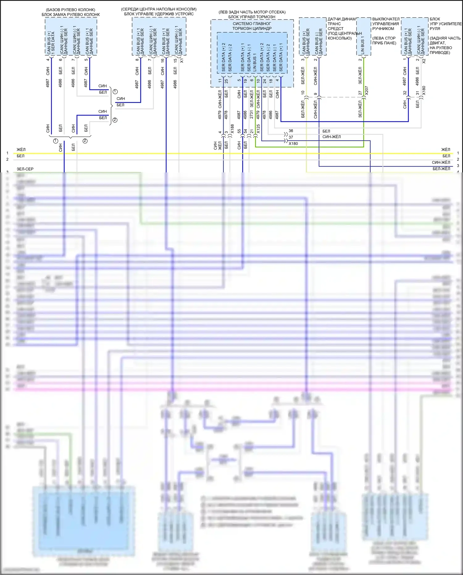 CT5-V Cadillac I (2019-2024): Can шина электросхема (5 из 10) 