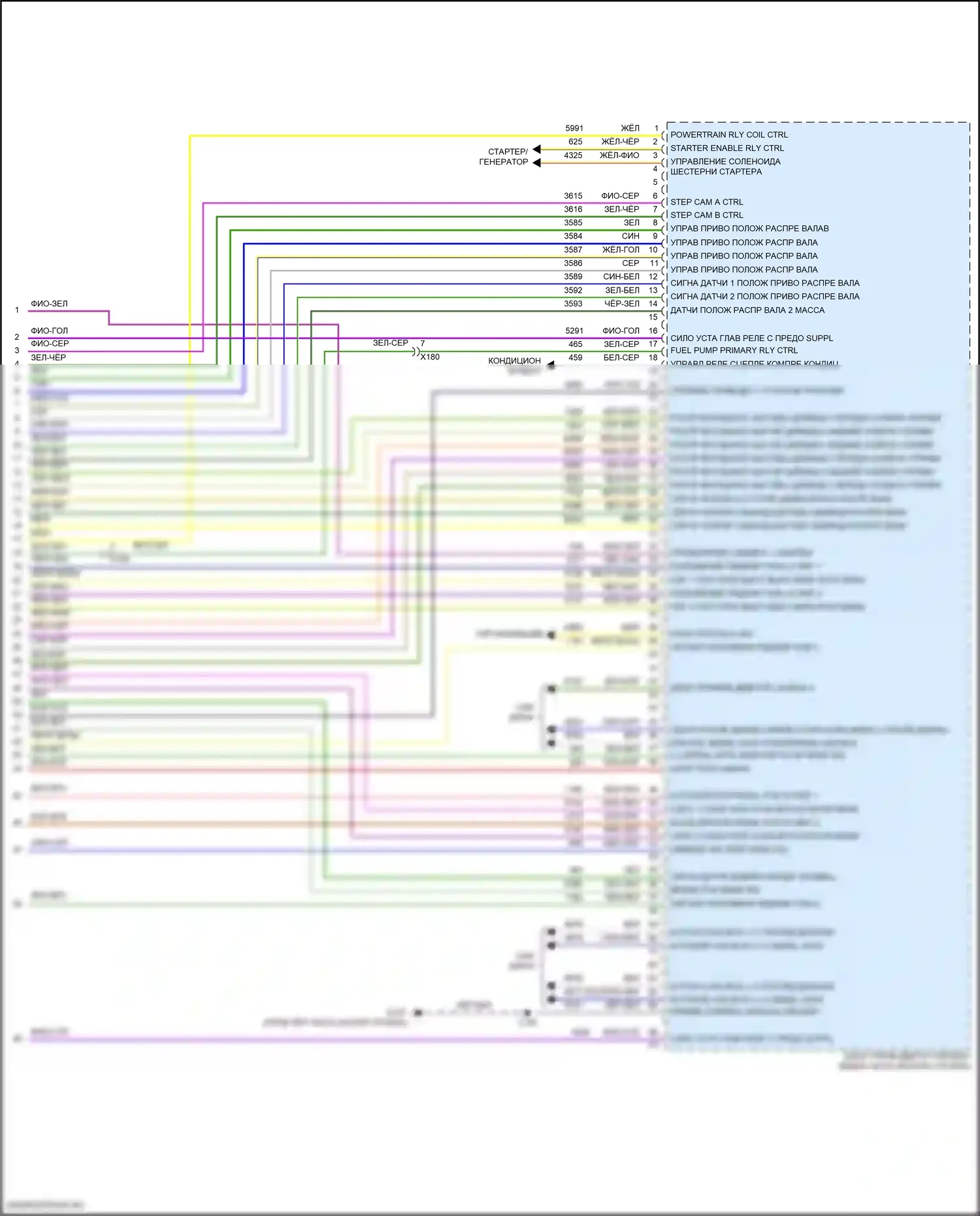 CT5-V Cadillac I (2019-2024): Электросхема двигателя 2.0l vin k (11 из 11) 
