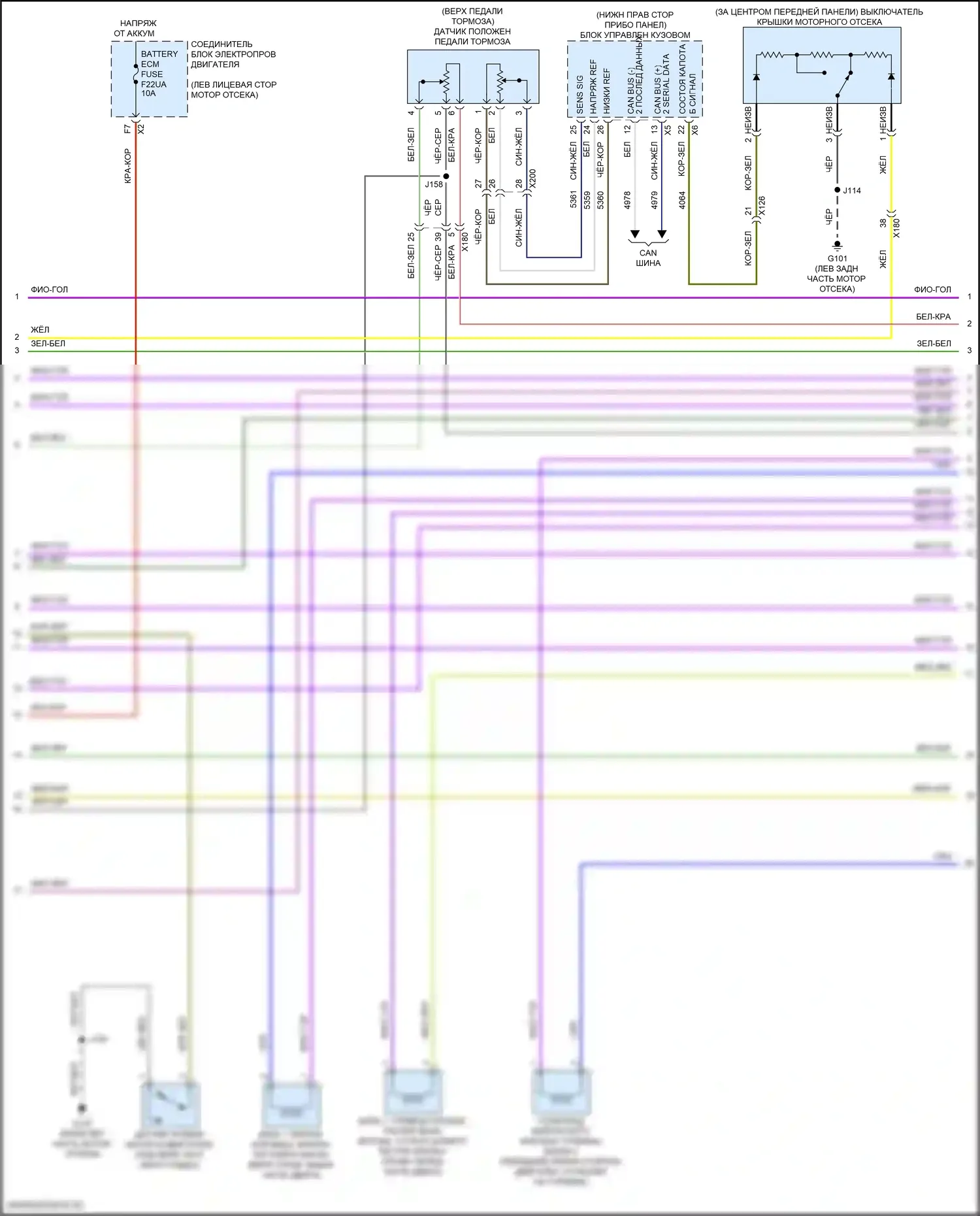 CT5-V Cadillac I (2019-2024): Электросхема двигателя 3.0l vin w (2 из 9) 