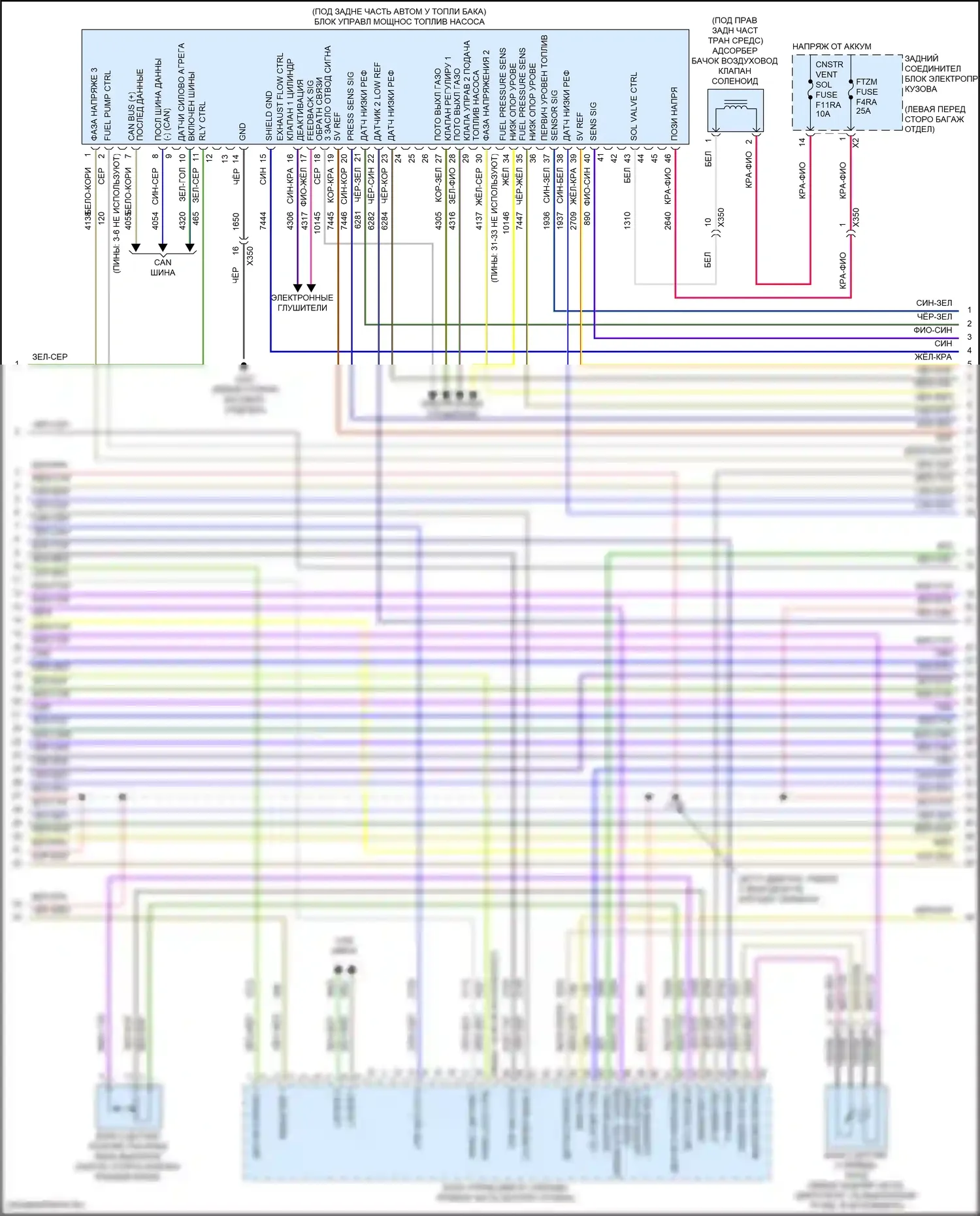 CT5-V Cadillac I (2019-2024): Электросхема двигателя 3.0l vin w (6 из 9) 