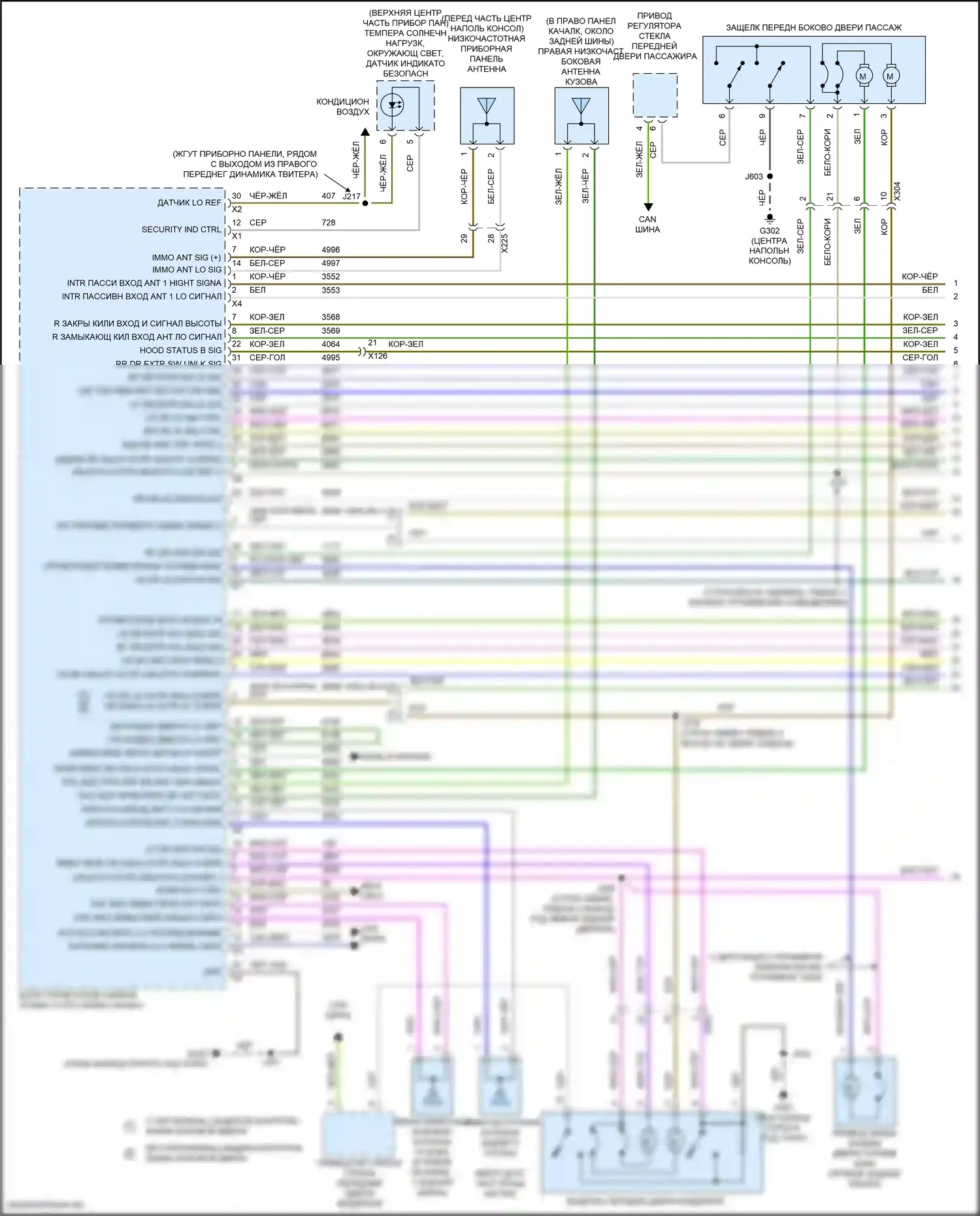CT5-V Cadillac I (2019-2024): Сигнализации электросхема (1 из 4) 