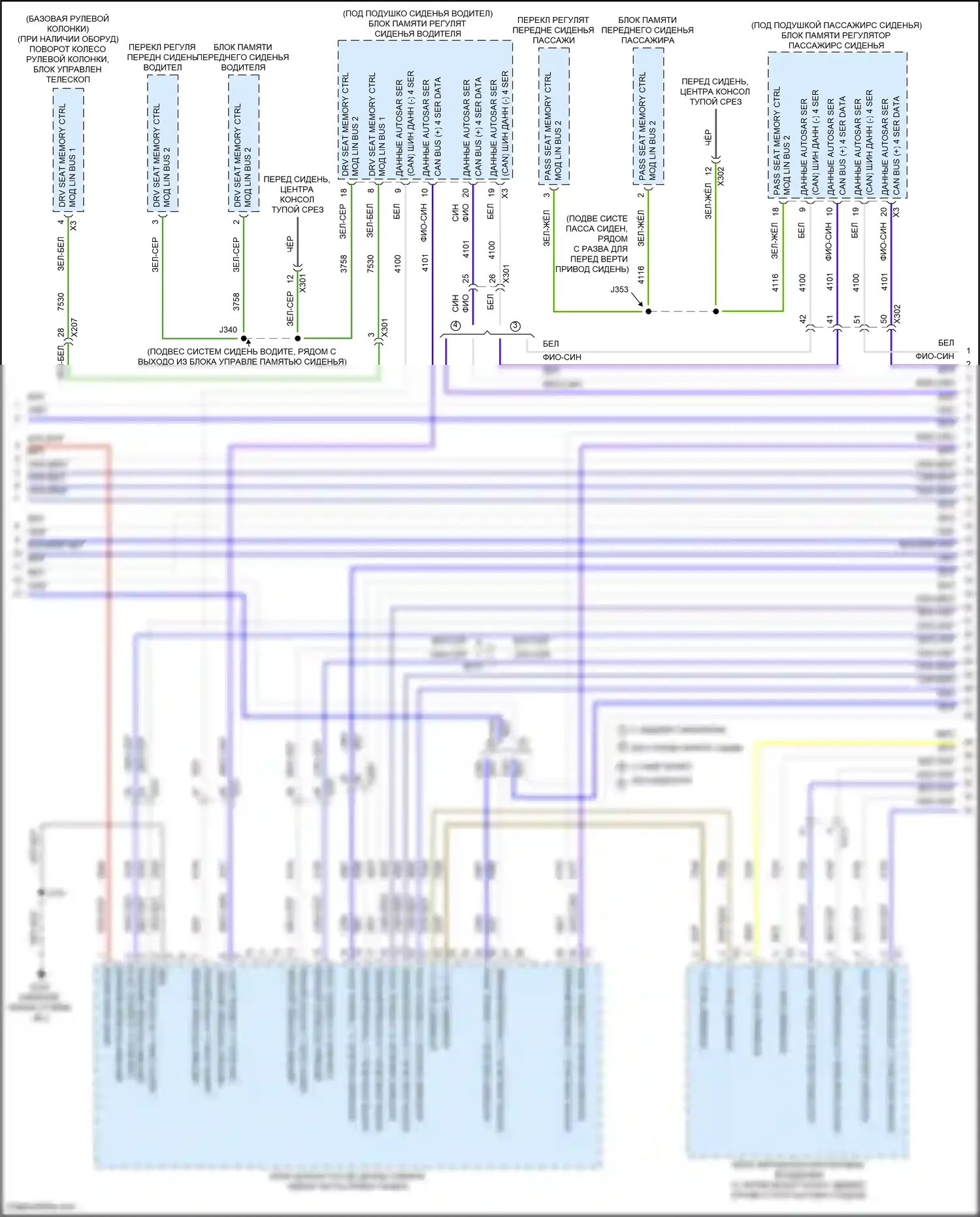 CT5 Cadillac I (2019-2024): Can шина электросхема (2 из 10) 