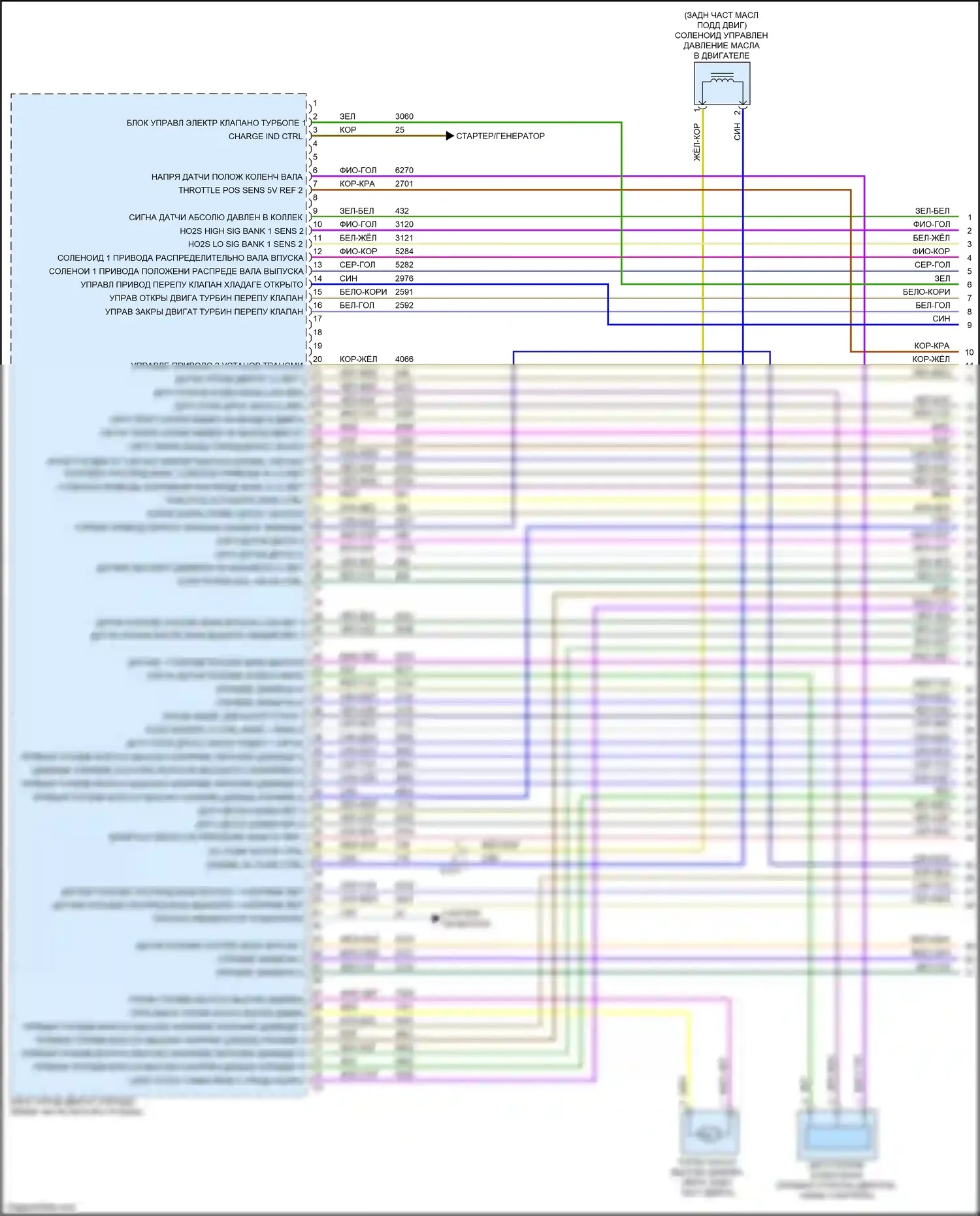 CT5 Cadillac I (2019-2024): Электросхема двигателя 2.0l vin k (1 из 11) 