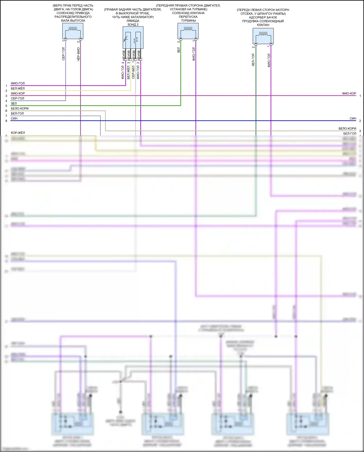 CT5 Cadillac I (2019-2024): Электросхема двигателя 2.0l vin k (3 из 11) 