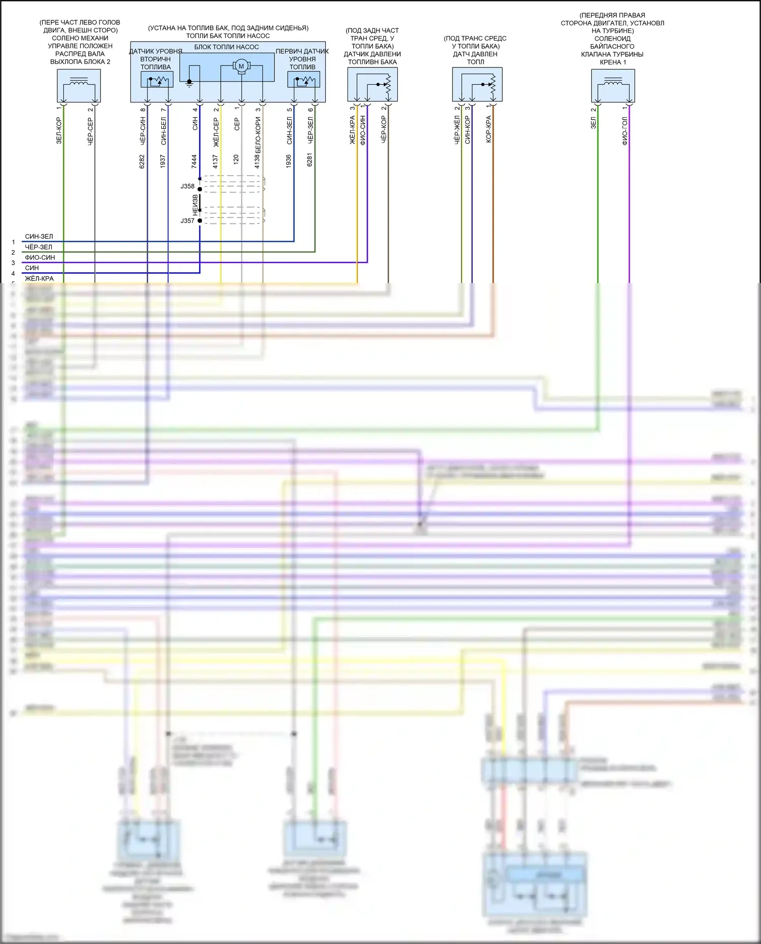 CT5 Cadillac I (2019-2024): Электросхема двигателя 3.0l vin w (7 из 9) 