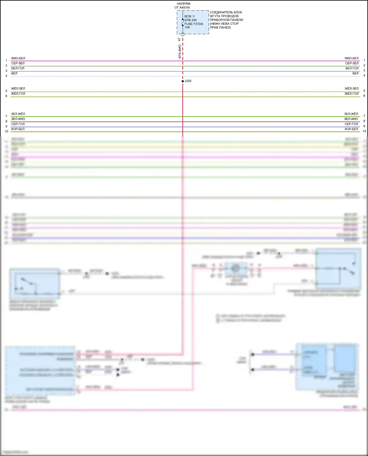 CT5 Cadillac I (2019-2024): Электросхема автоматической коробки передач (2 из 4) 