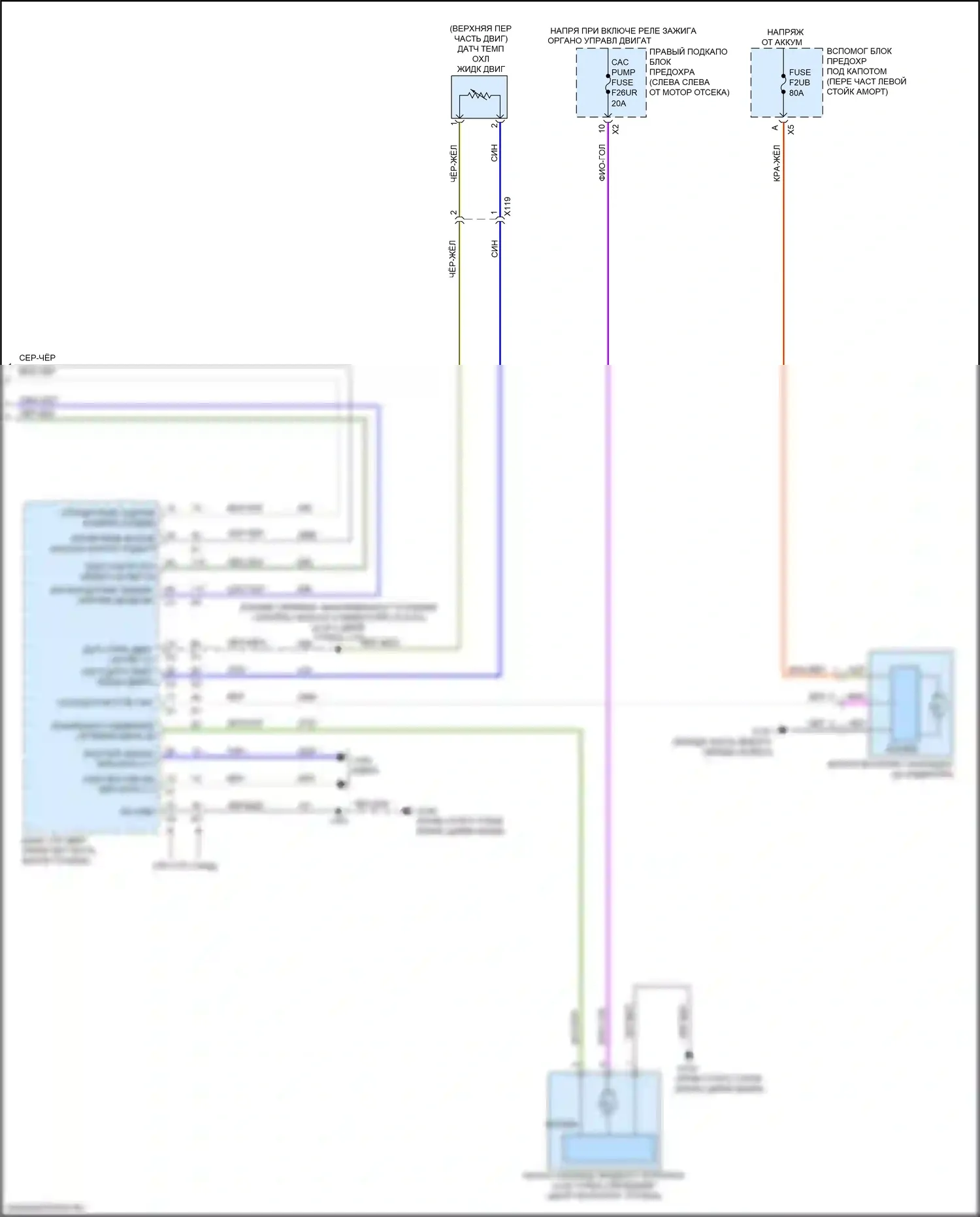CT6 Cadillac I рестайлинг (2018-2023): Электросхема климат контроля (6 из 6) 
