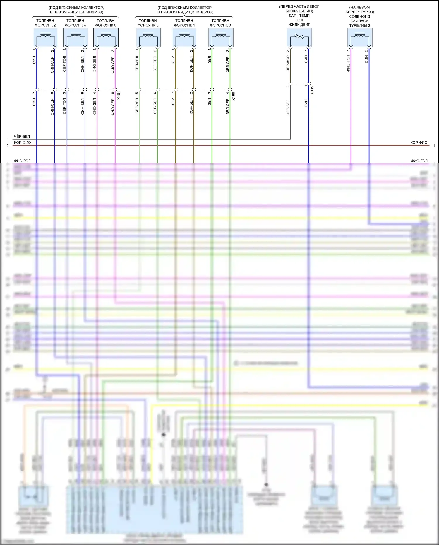 CT6 Cadillac I (2016-2019): Электросхема двигателя 3.0l vin 6 (7 из 9) 