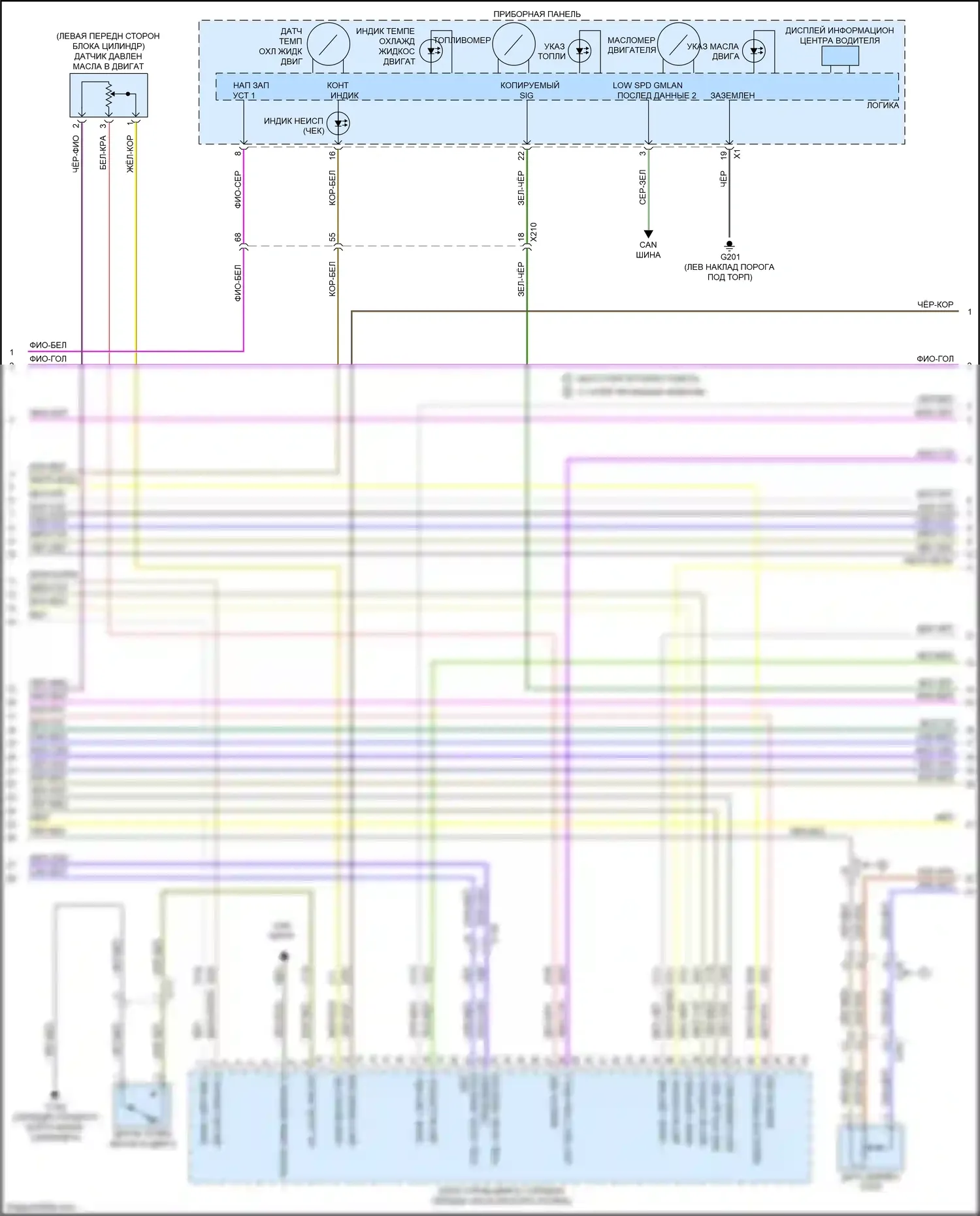 CT6 Cadillac I (2016-2019): Электросхема двигателя 3.6l vin s (6 из 9) 