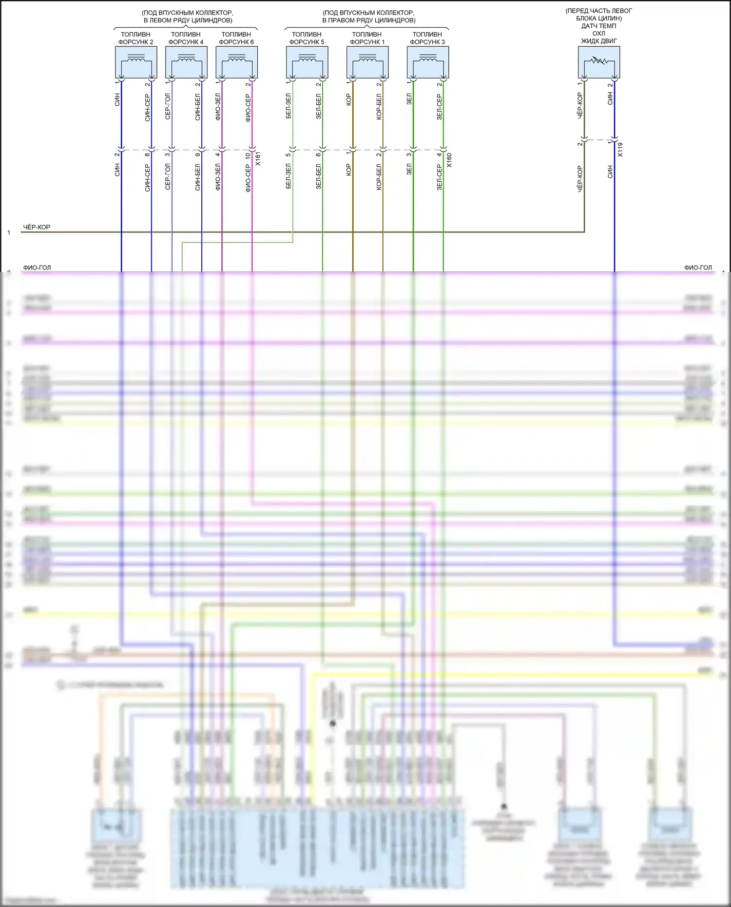 CT6 Cadillac I (2016-2019): Электросхема двигателя 3.6l vin s (7 из 9) 