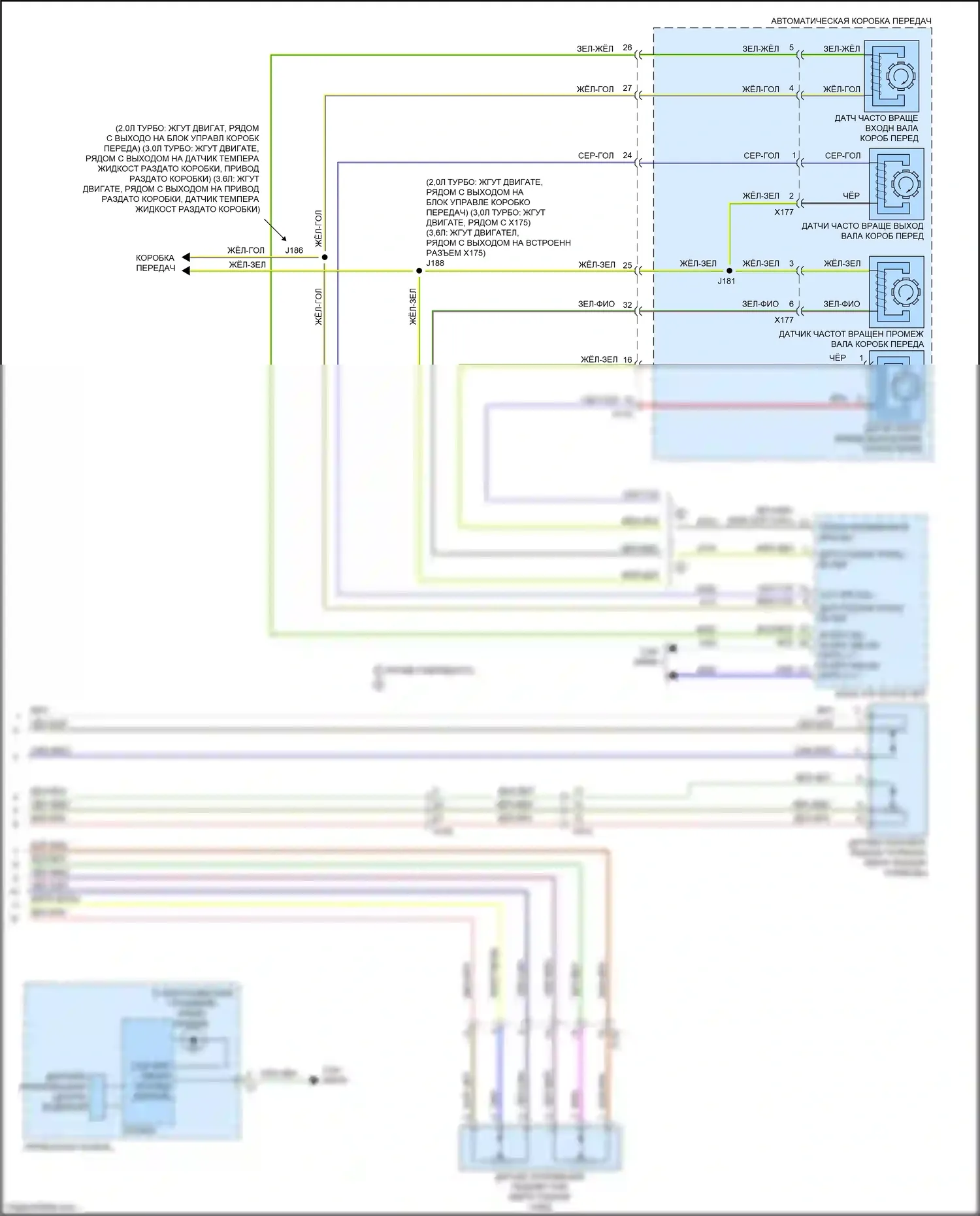 CT6 Cadillac I (2016-2019): Электросхема круиз-контроля (2 из 2) 