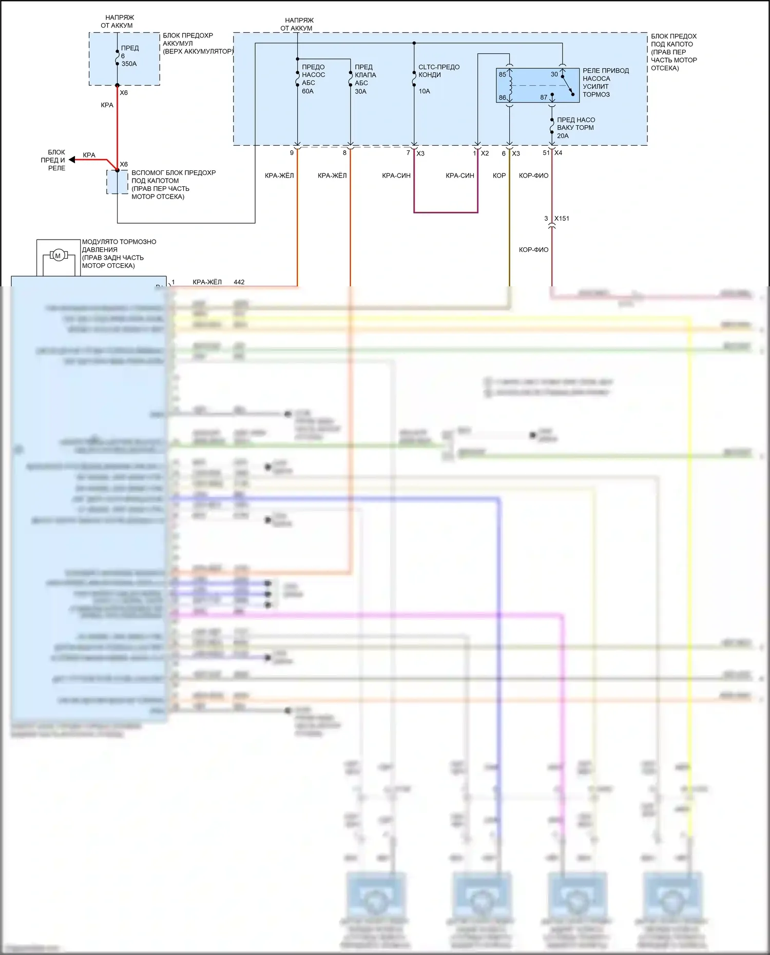 CTS-V Cadillac III (2013-2019): 6.2l vin 6, антиблокировочная система abs электросхема (1 из 3) 