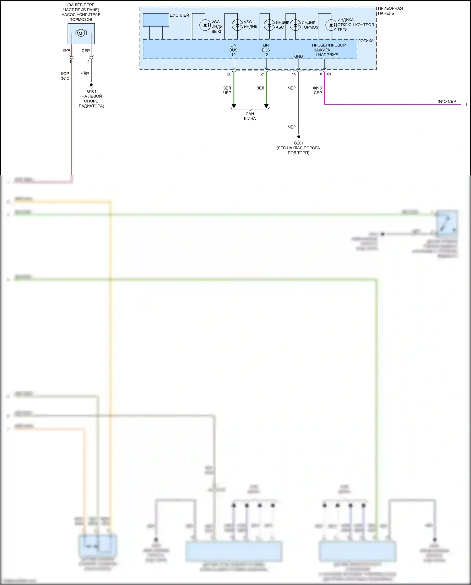CTS-V Cadillac III (2013-2019): 6.2l vin 6, антиблокировочная система abs электросхема (2 из 3) 