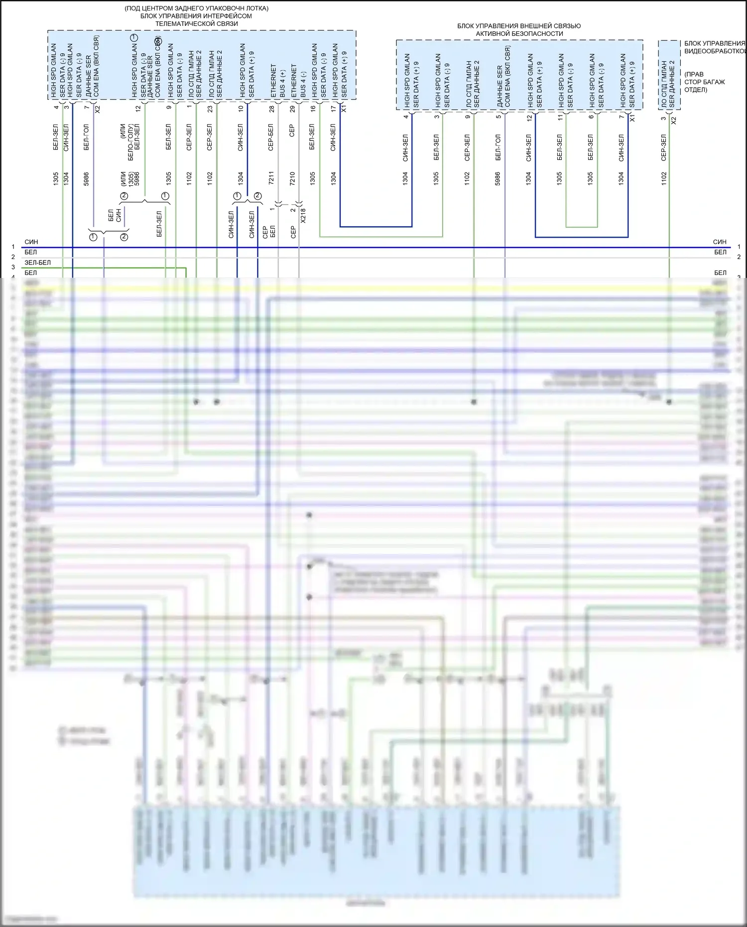 CTS-V Cadillac III (2013-2019): Can шина электросхема (2 из 10) 