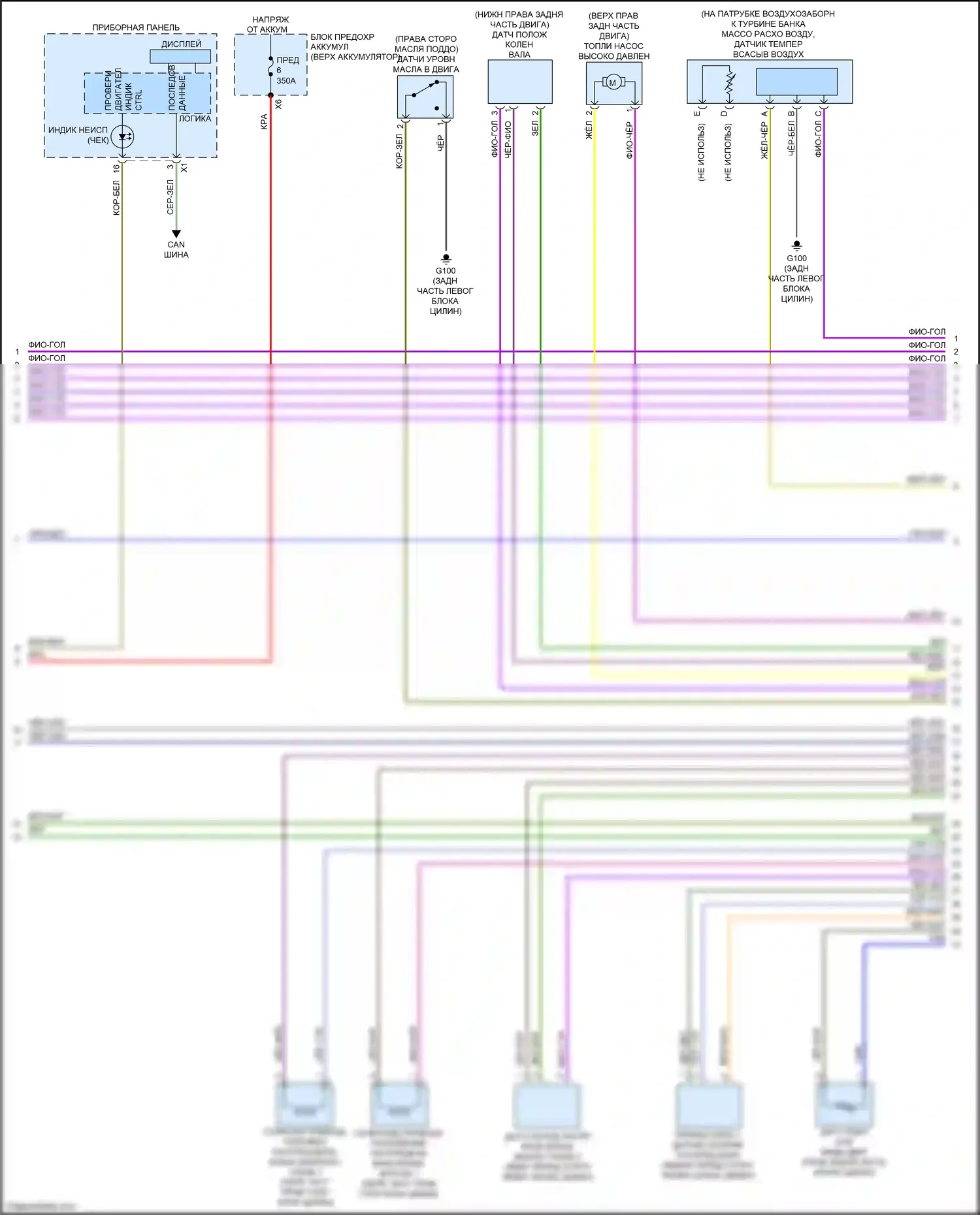 CTS-V Cadillac III (2013-2019): Электросхема двигателя 3,6л vin 8 (4 из 8) 