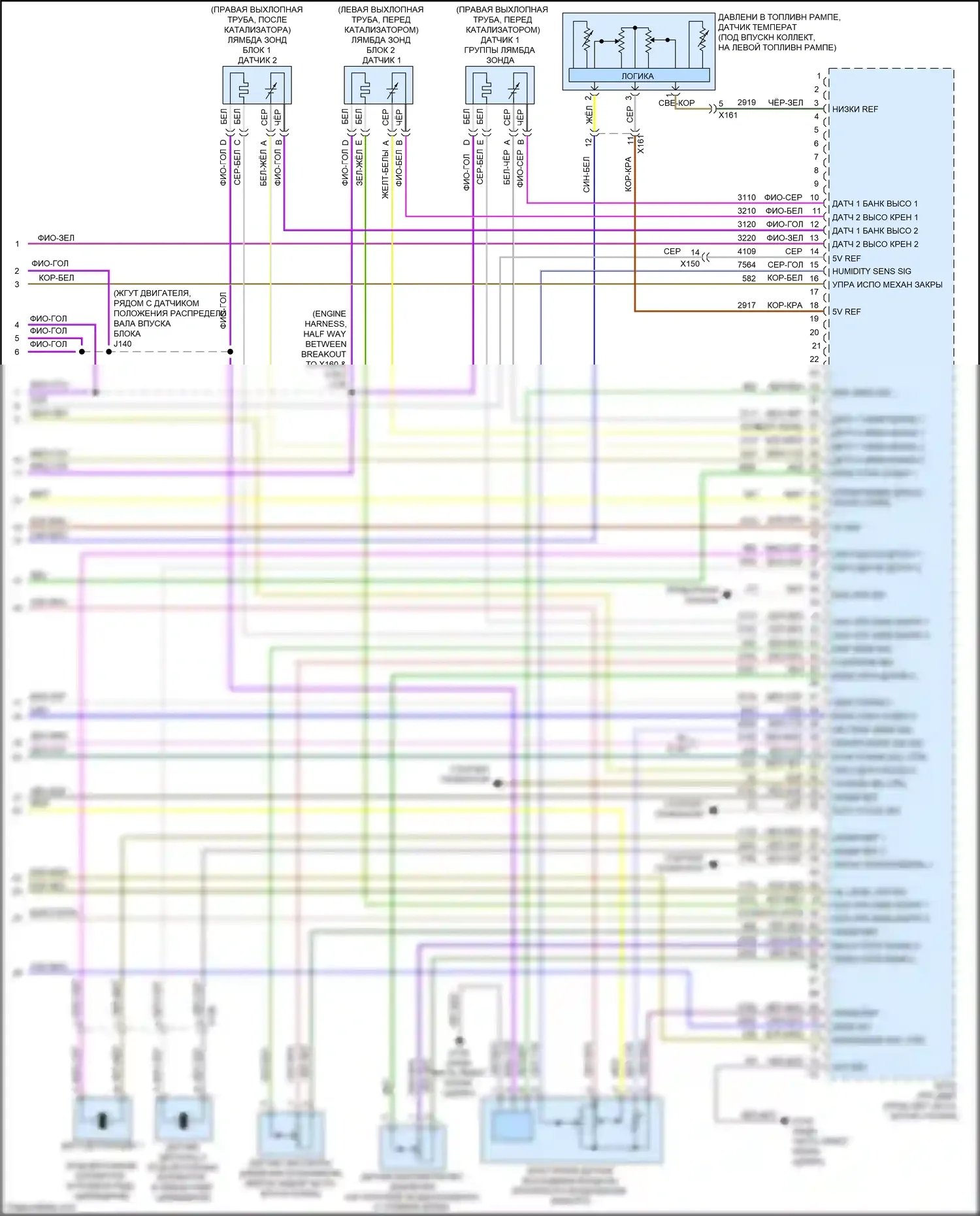 CTS-V Cadillac III (2013-2019): Электросхема двигателя 3,6л vin 8 (8 из 8) 