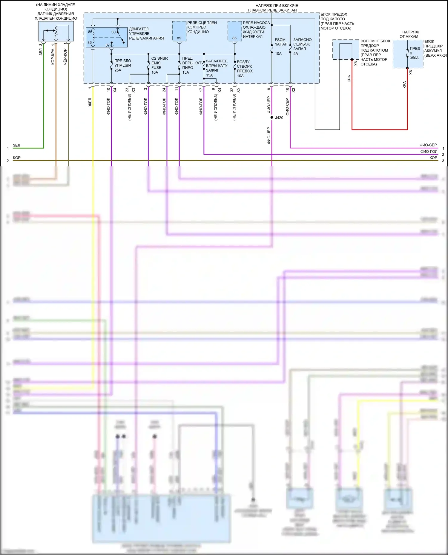 CTS-V Cadillac III (2013-2019): Электросхема двигателя 6.2l vin 6 (3 из 8) 