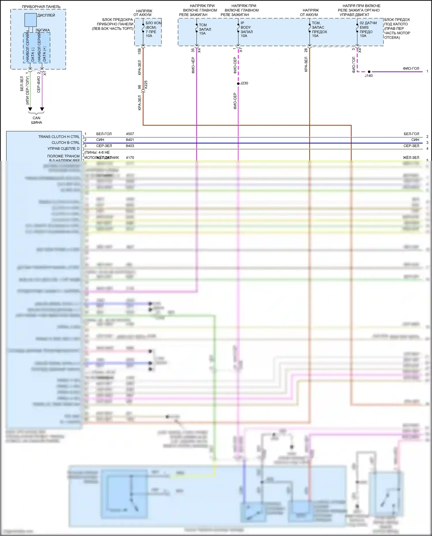 CTS-V Cadillac III (2013-2019): 3,6л vin s, электросхема автоматической коробки передач (1 из 3) 