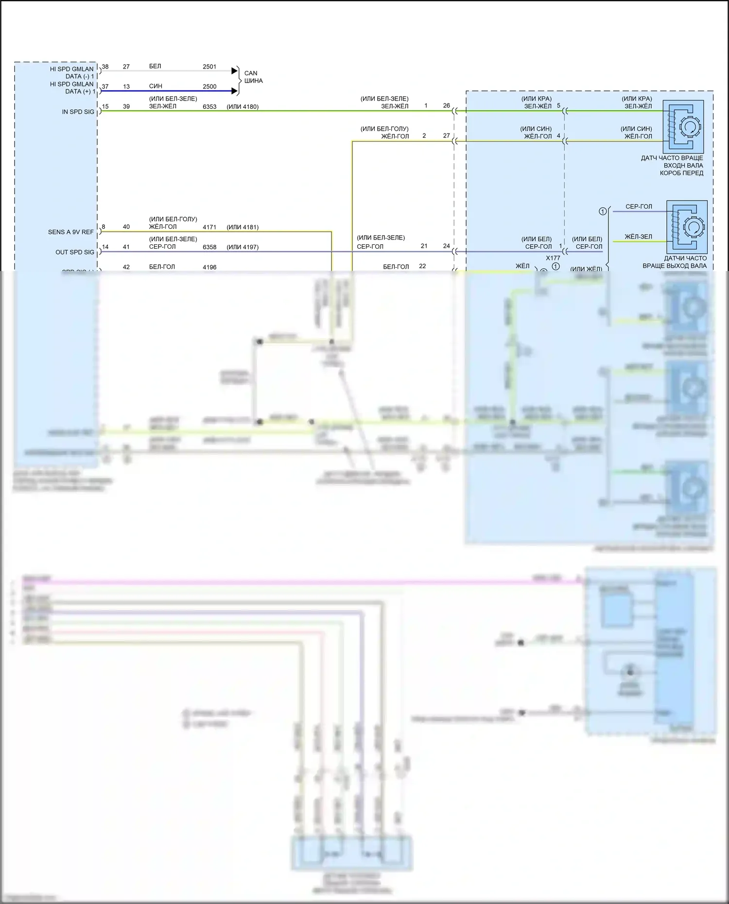 CTS-V Cadillac III (2013-2019): Электросхема круиз-контроля (2 из 2) 