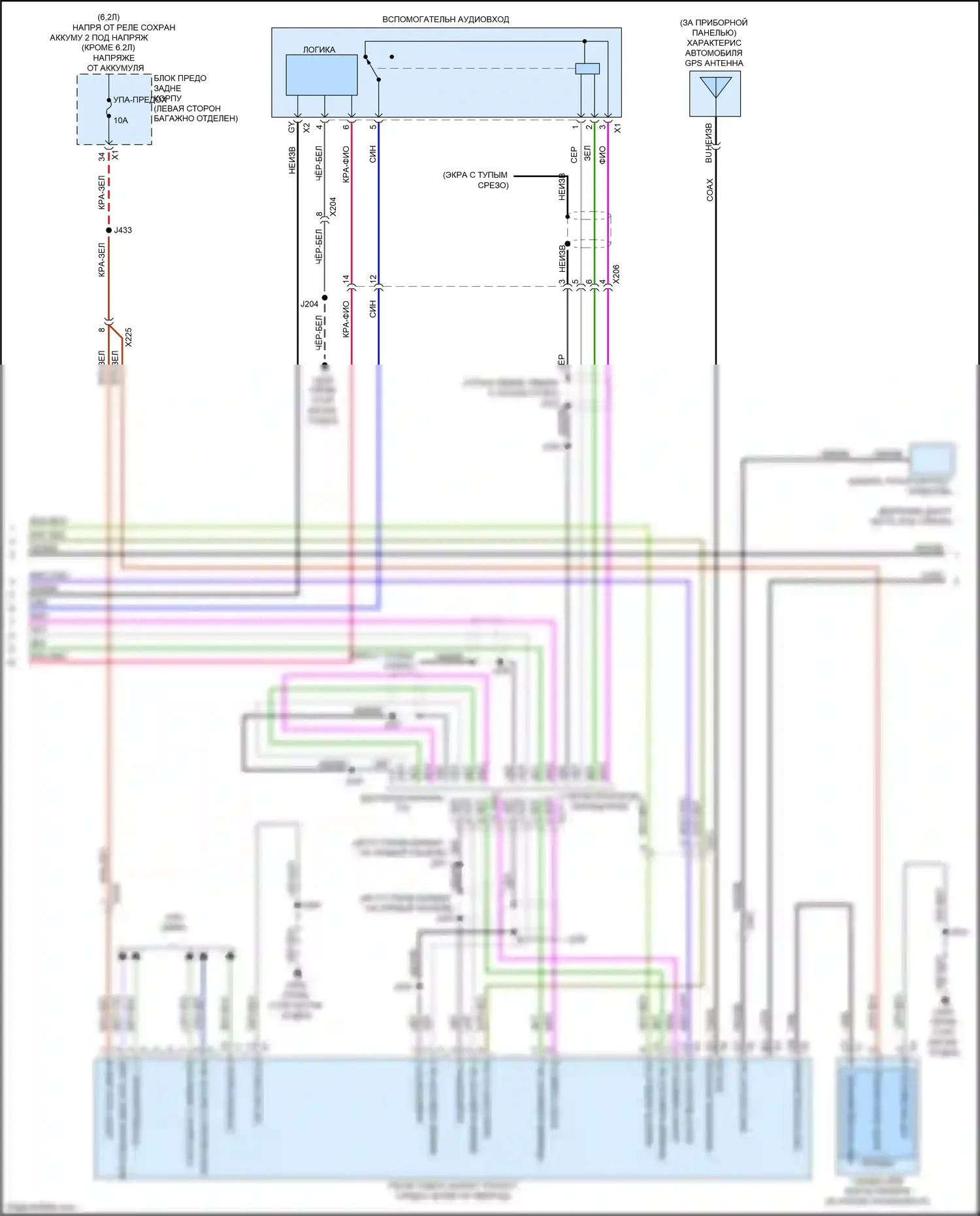 CTS-V Cadillac III (2013-2019): Электросхема навигации (3 из 6) 