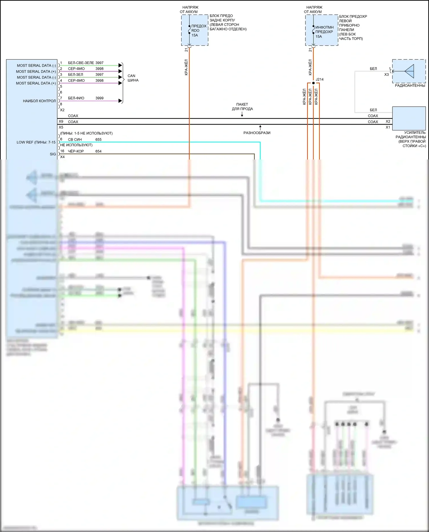 ELR Cadillac I рестайлинг (2015-2016): Электросхема навигации (1 из 5) 