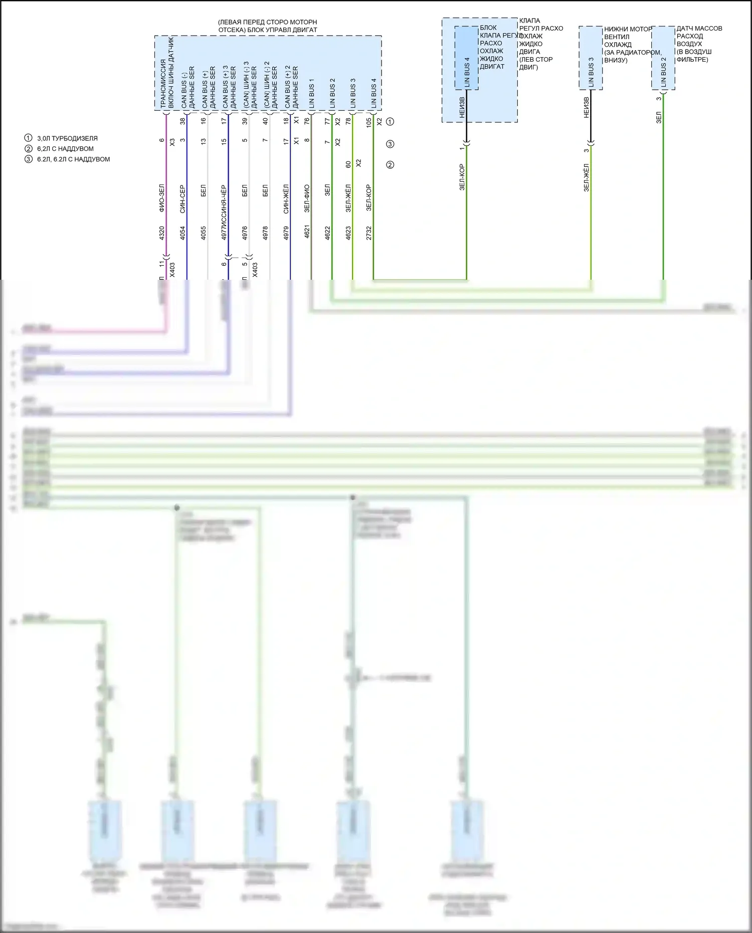 Escalade-V Cadillac GMT 1XX (2022-2024): Can шина электросхема (12 из 15) 