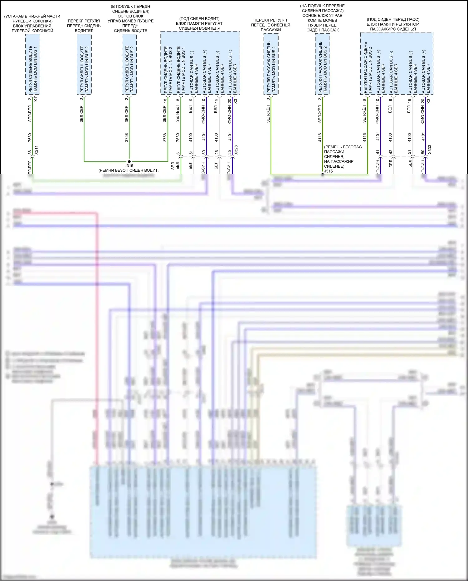 Escalade-V Cadillac GMT 1XX (2022-2024): Can шина электросхема (2 из 15) 