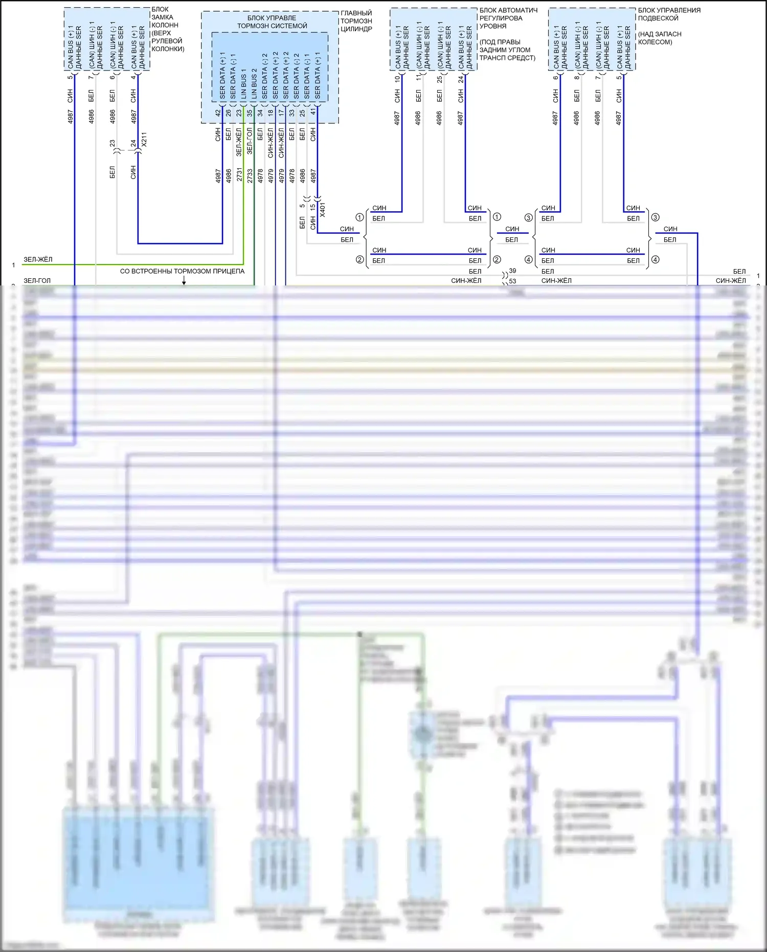 Escalade-V Cadillac GMT 1XX (2022-2024): Can шина электросхема (5 из 15) 