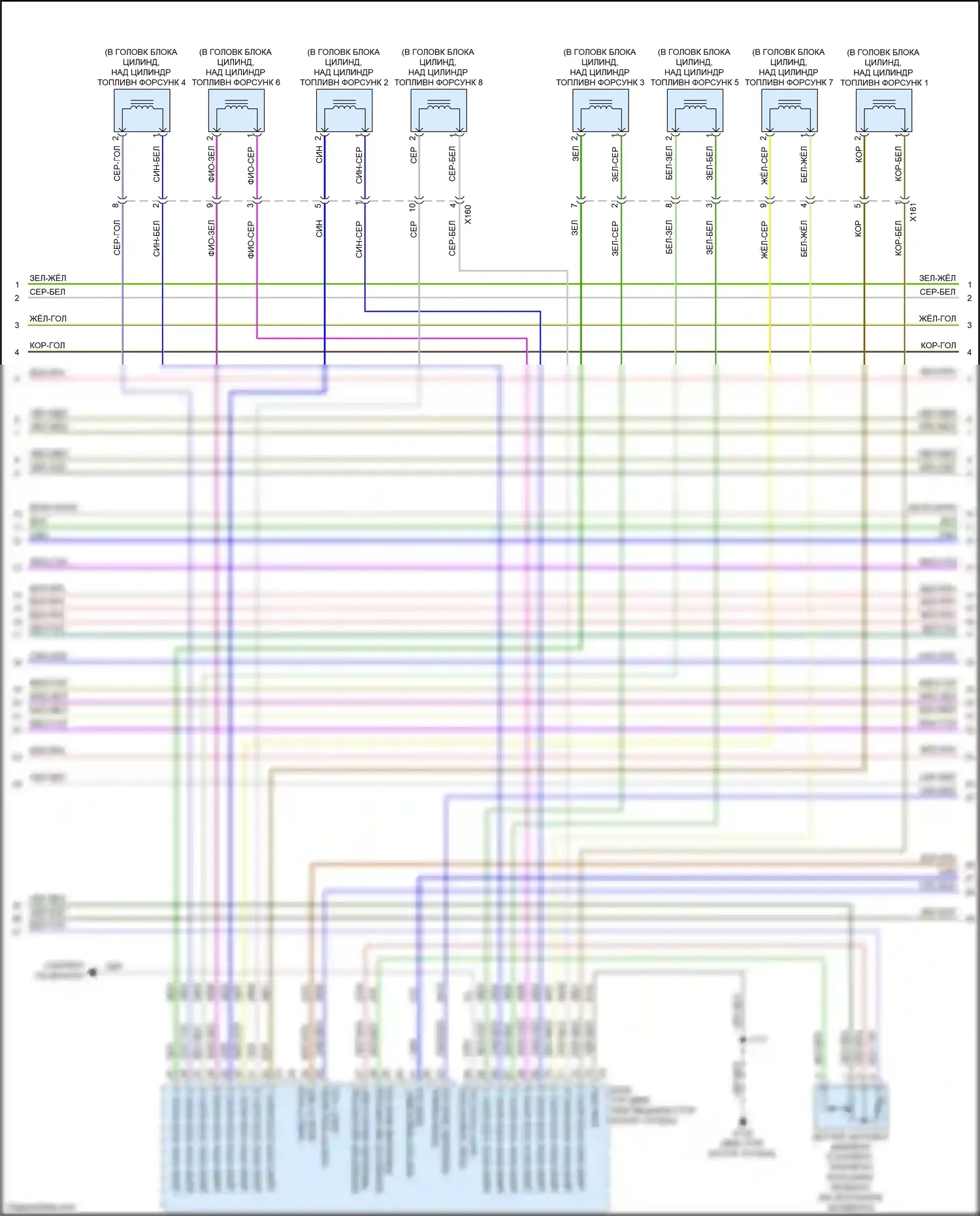Escalade-V Cadillac GMT 1XX (2022-2024): Электросхема двигателя 6.2l vin 6 (8 из 9) 