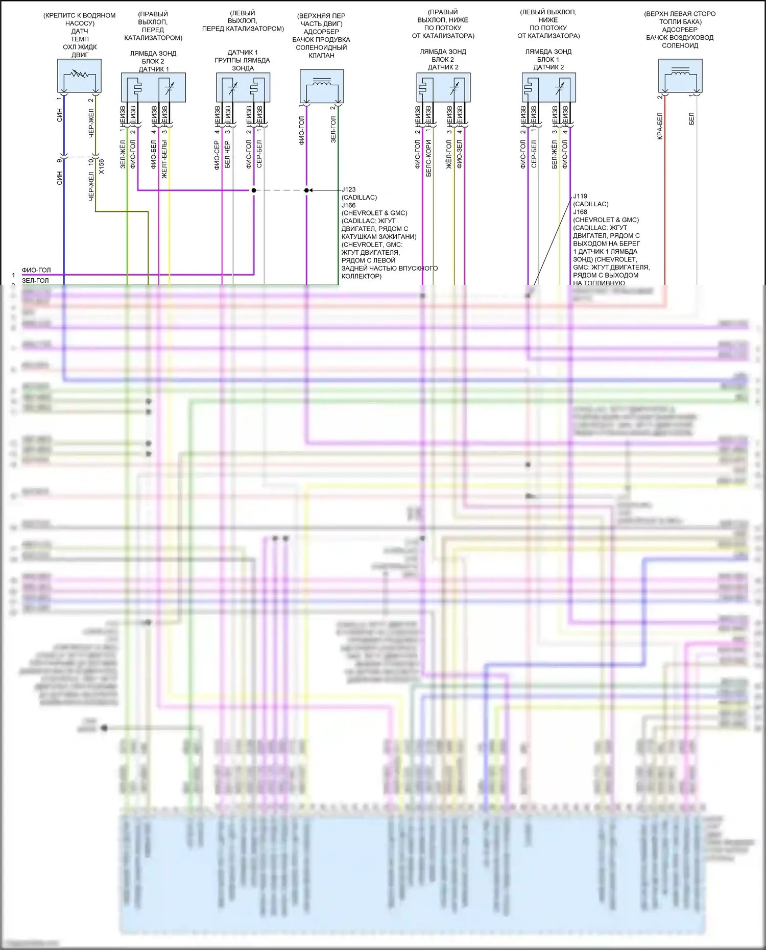 Escalade-V Cadillac GMT 1XX (2022-2024): Электросхема двигателя 6.2l vin l (4 из 7) 