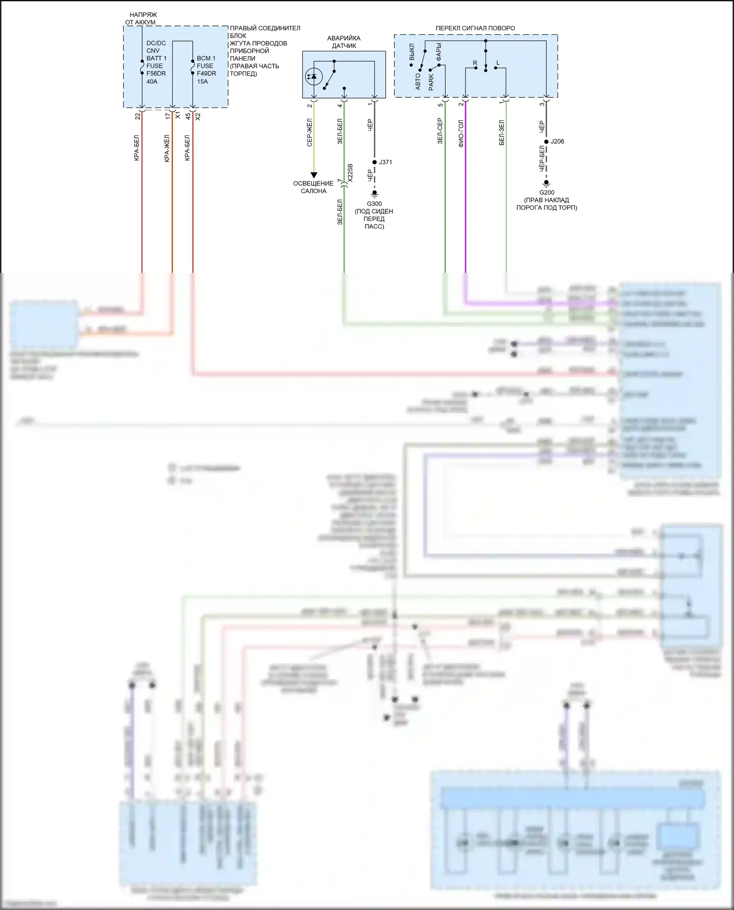 Escalade-V Cadillac GMT 1XX (2022-2024): Электросхема фар и фонарей (4 из 4) 
