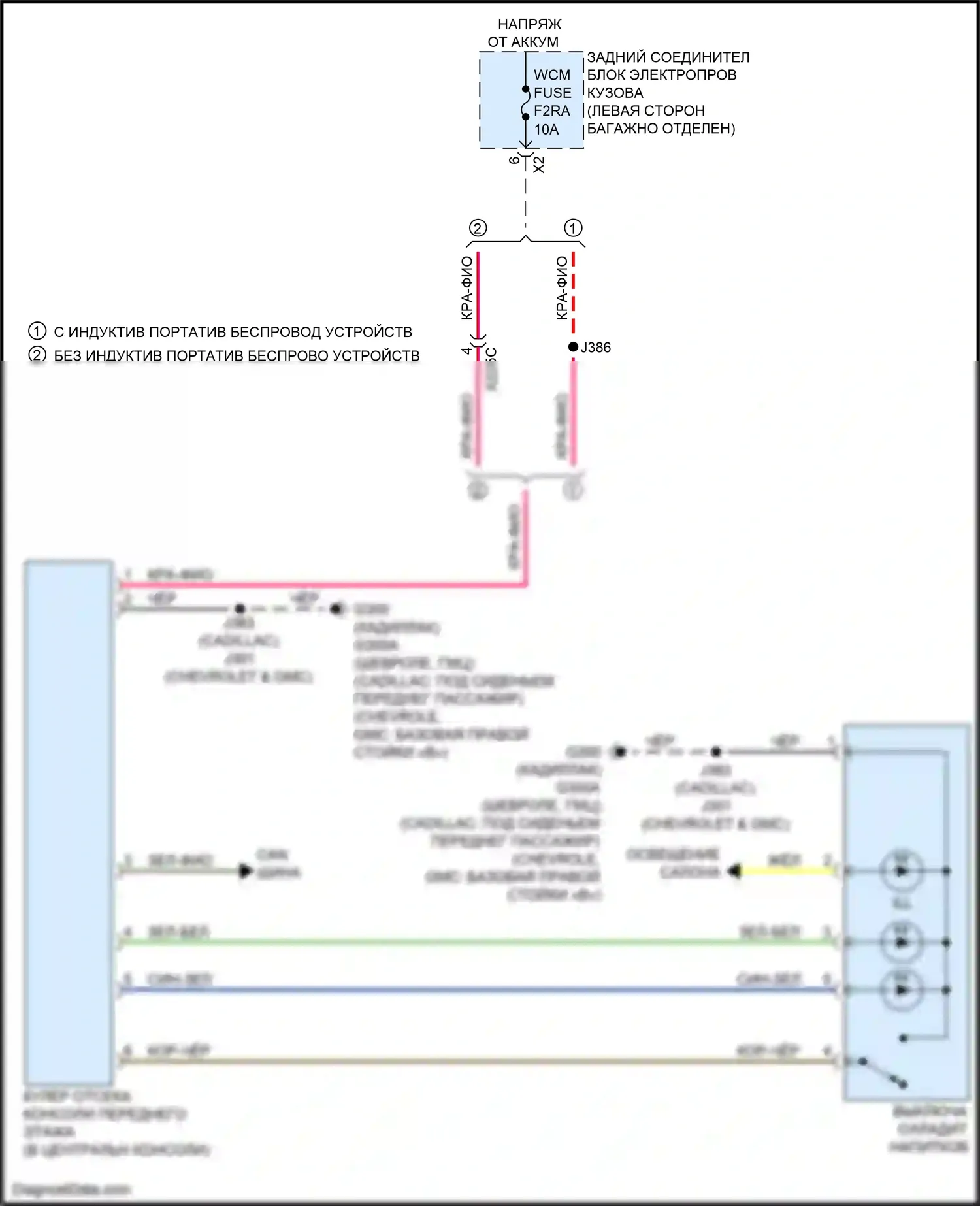 Escalade-V Cadillac GMT 1XX (2022-2024): Электросхема блока охлаждения 