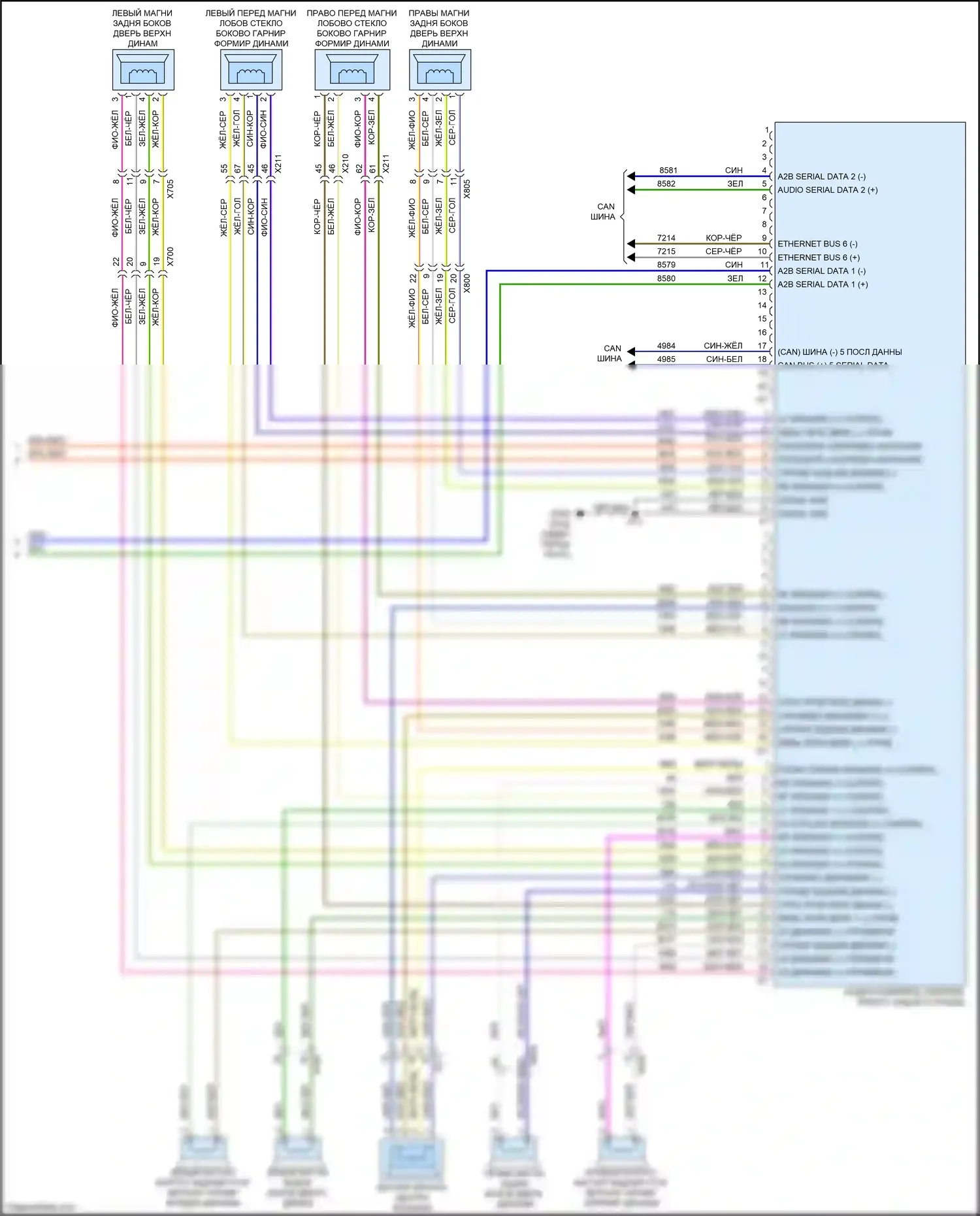 Escalade-V Cadillac GMT 1XX (2022-2024): Электросхема магнитолы, с аудио-файлом (6 из 6) 