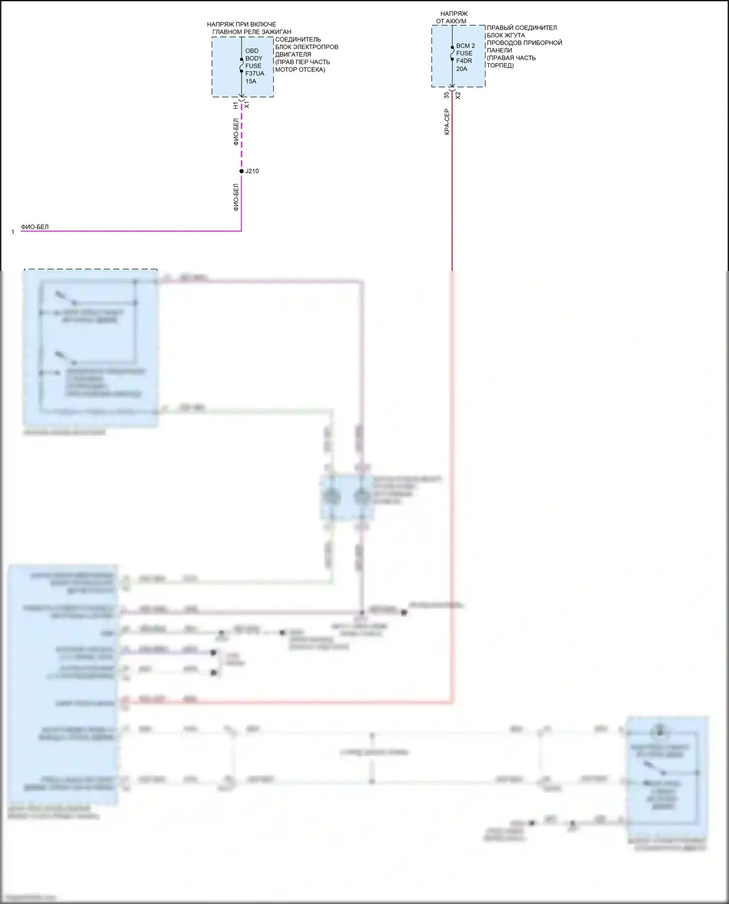Escalade-V Cadillac GMT 1XX (2022-2024): Электросхема сигнализации о выходе из полосы движения (2 из 2) 