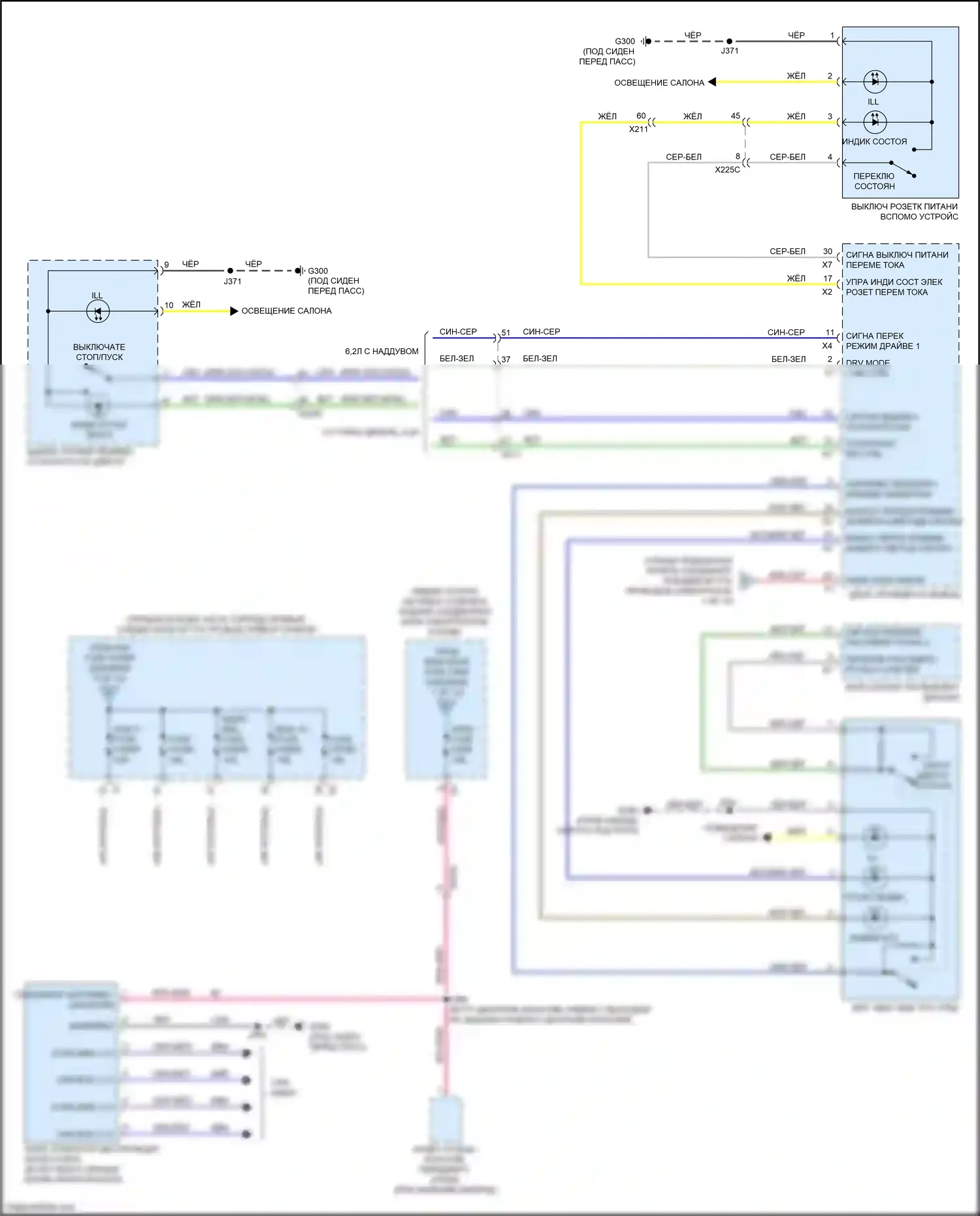 Escalade Cadillac GMT 1XX (2020-2024): Электросхема блока предохранителей реле (10 из 10) 