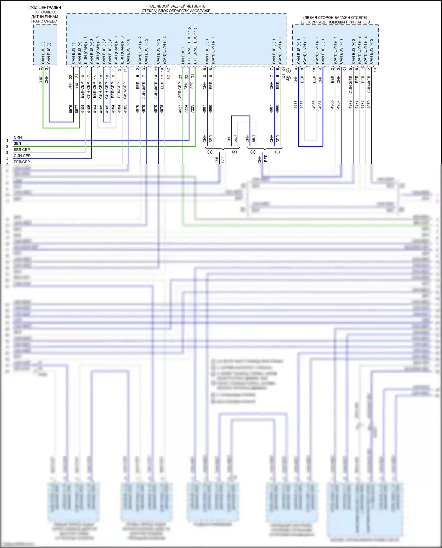 Escalade Cadillac GMT 1XX (2020-2024): Can шина электросхема (7 из 15) 