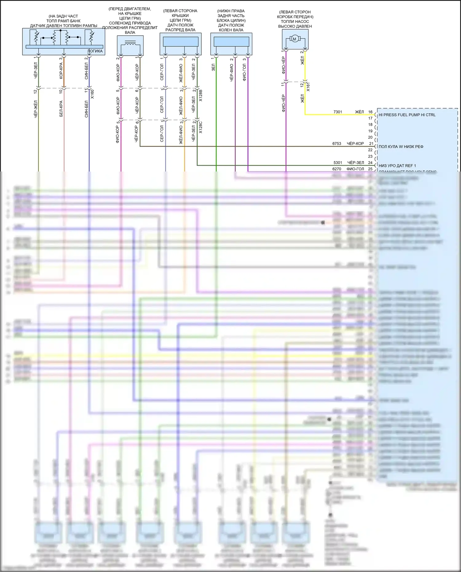 Escalade Cadillac GMT 1XX (2020-2024): Электросхема двигателя 6.2l vin l (7 из 7) 