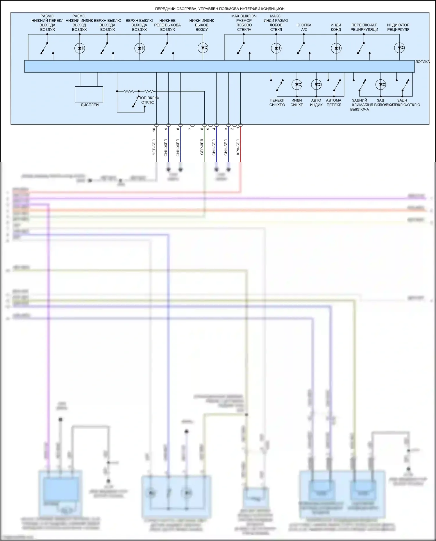 Escalade Cadillac GMT 1XX (2020-2024): Электросхема климат контроля (3 из 7) 