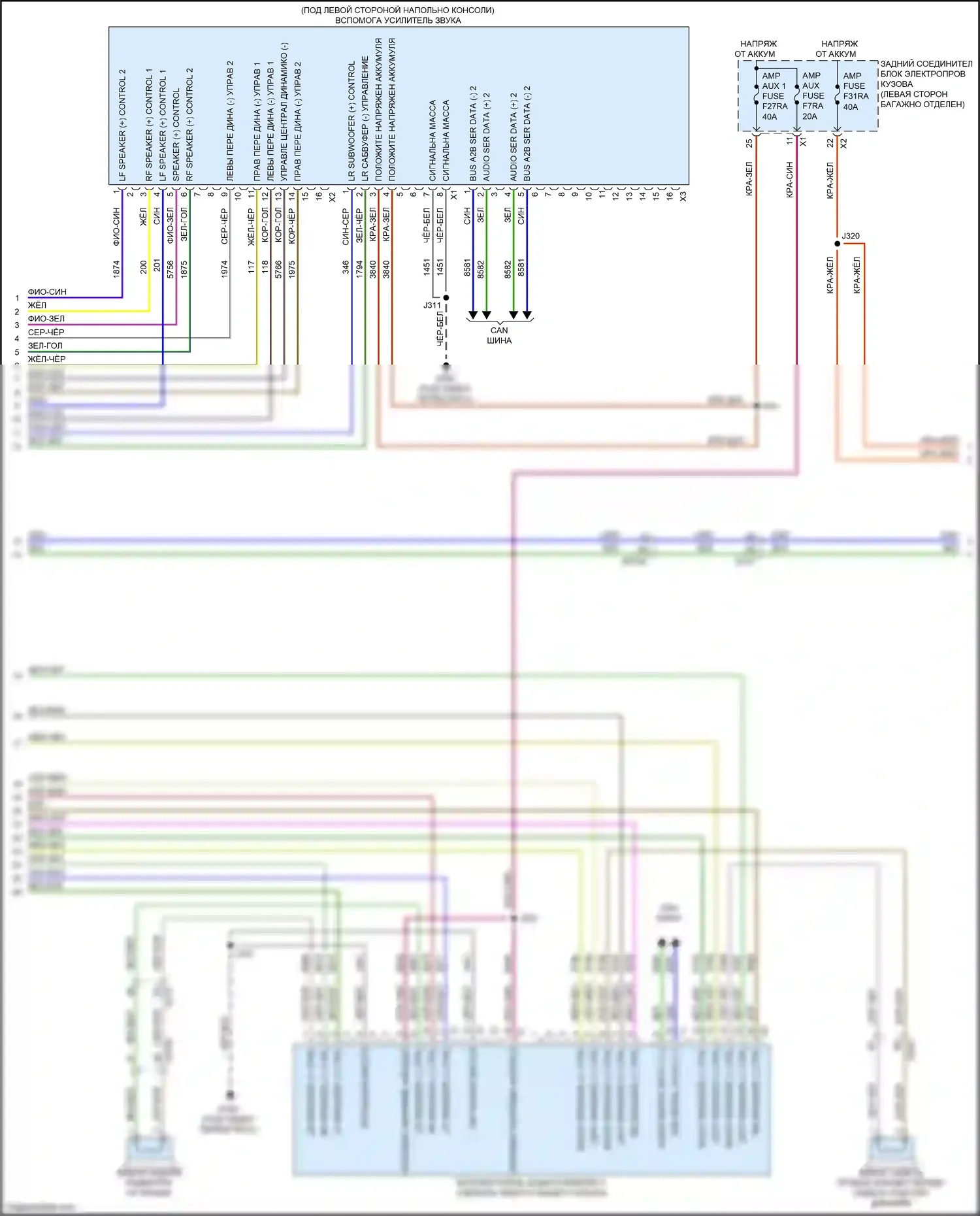 Escalade Cadillac GMT 1XX (2020-2024): Электросхема магнитолы, с аудио-файлом (5 из 6) 