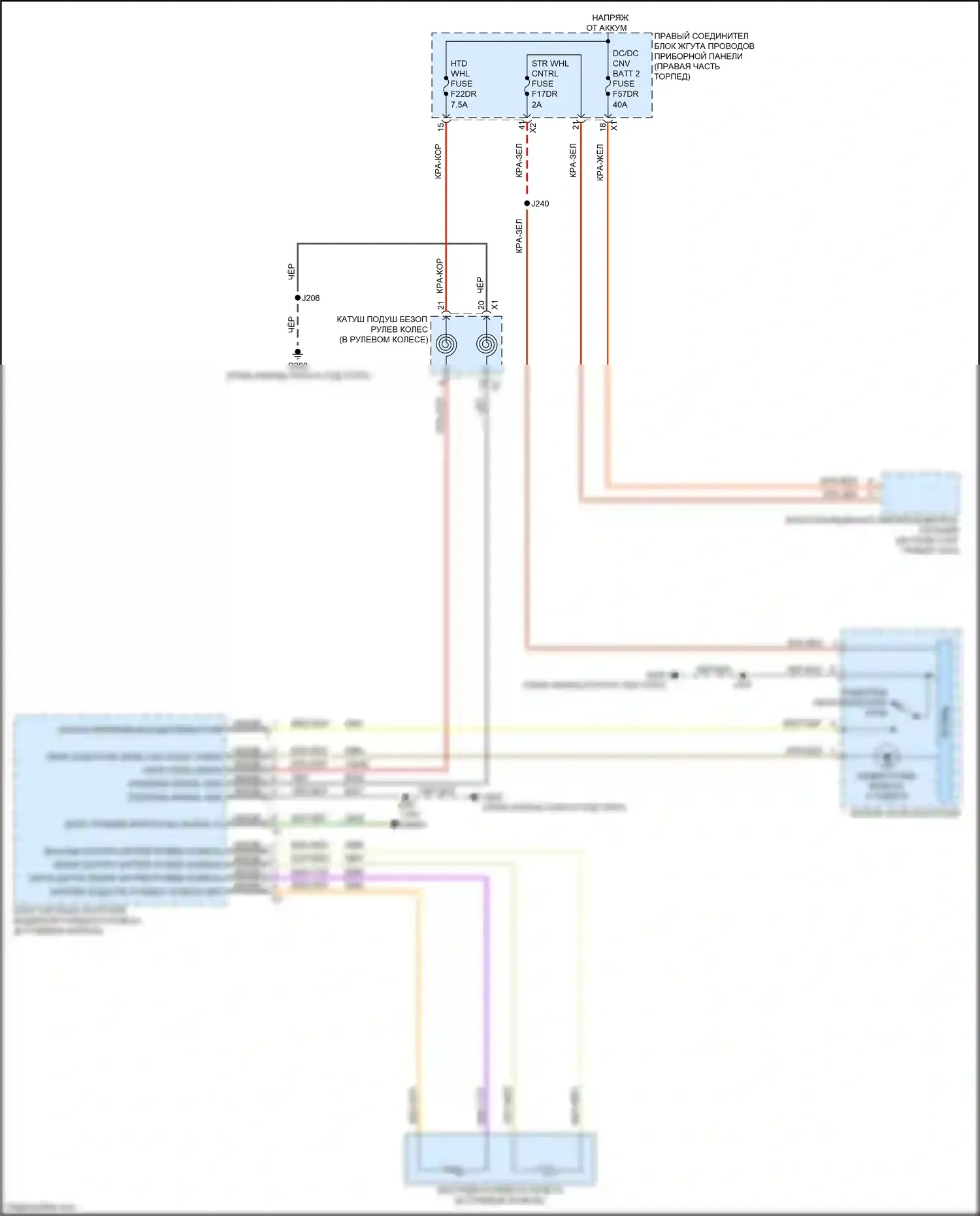 Escalade Cadillac GMT 1XX (2020-2024): Электросхема рулевого колеса с подогревом, с активной безопасностью полосы движения 